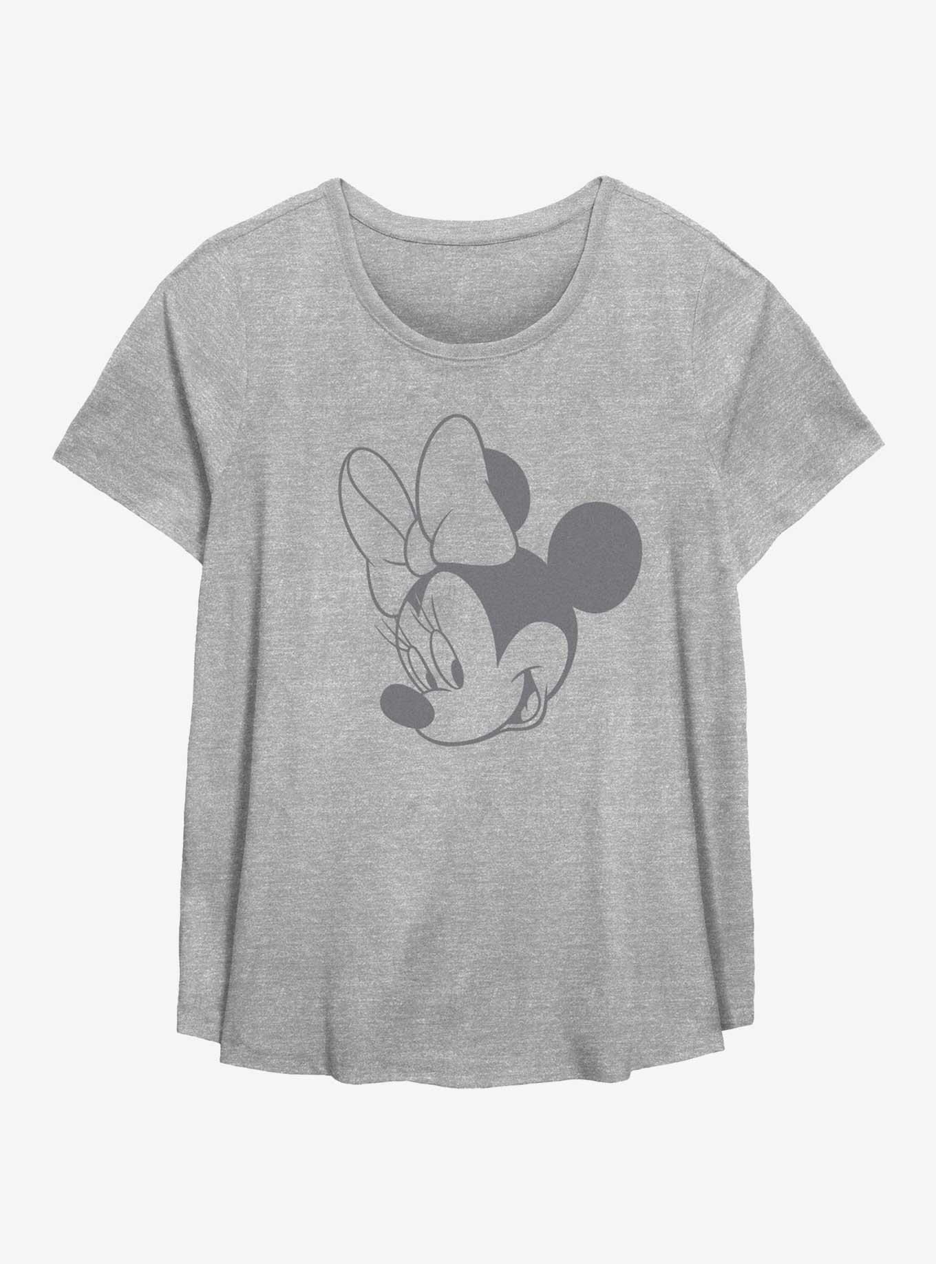 Disney Minnie Mouse Minnie Head Girls T-Shirt Plus Size, , hi-res