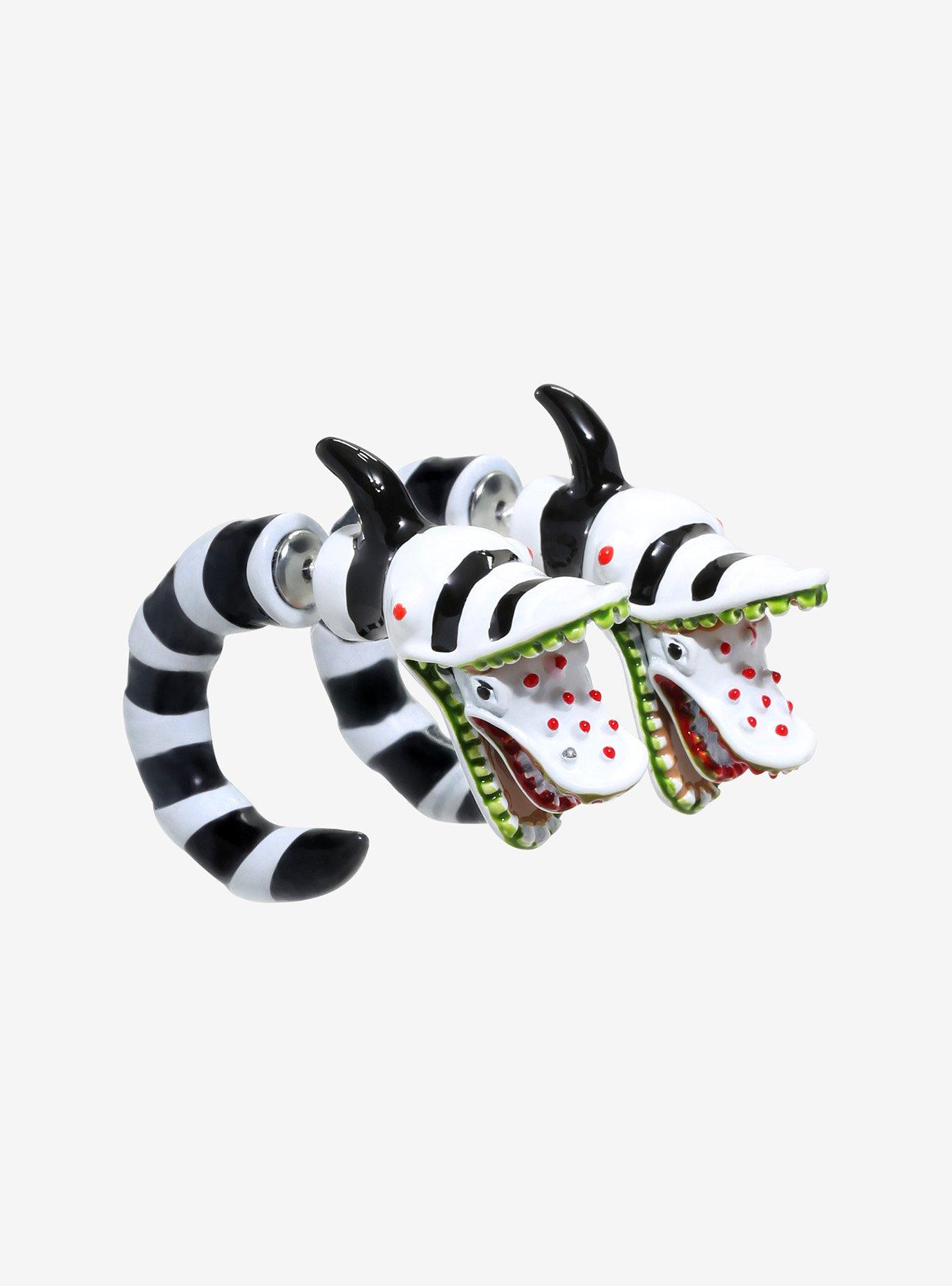 Beetlejuice Sandworm Bite Stud Earrings 