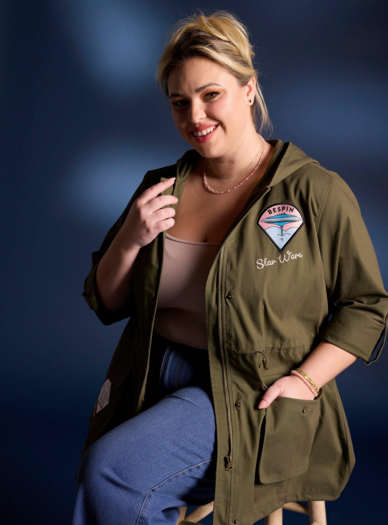 Her Universe Star Wars Planet Patches Cargo Shacket Plus Size Her Universe Exclusive 