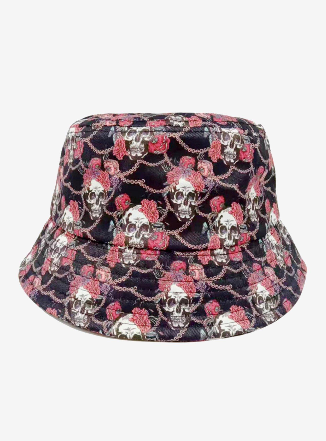 Skull Bucket Hat, , hi-res