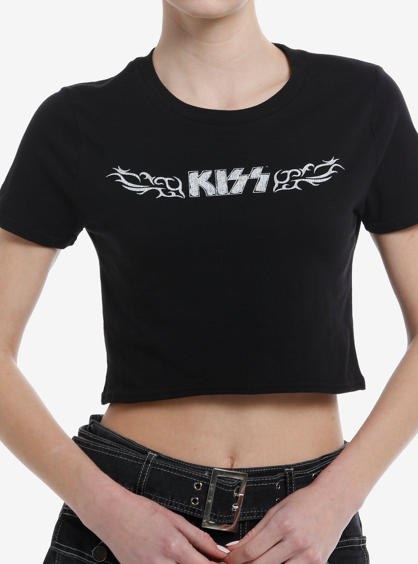 KISS Logo Girls Baby Tee, , hi-res