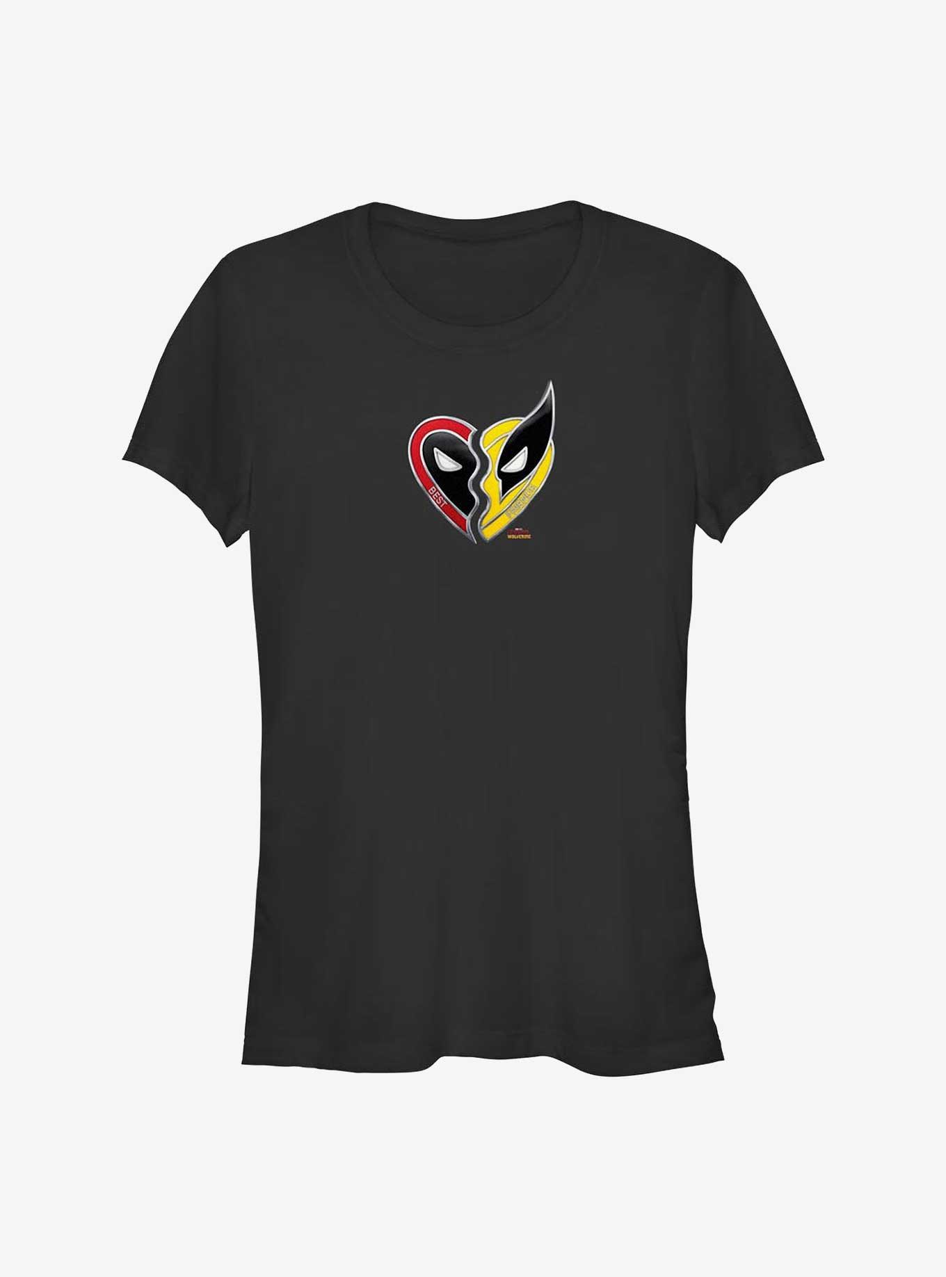 Marvel Deadpool & Wolverine Friendship Girls T-Shirt, BLACK, hi-res
