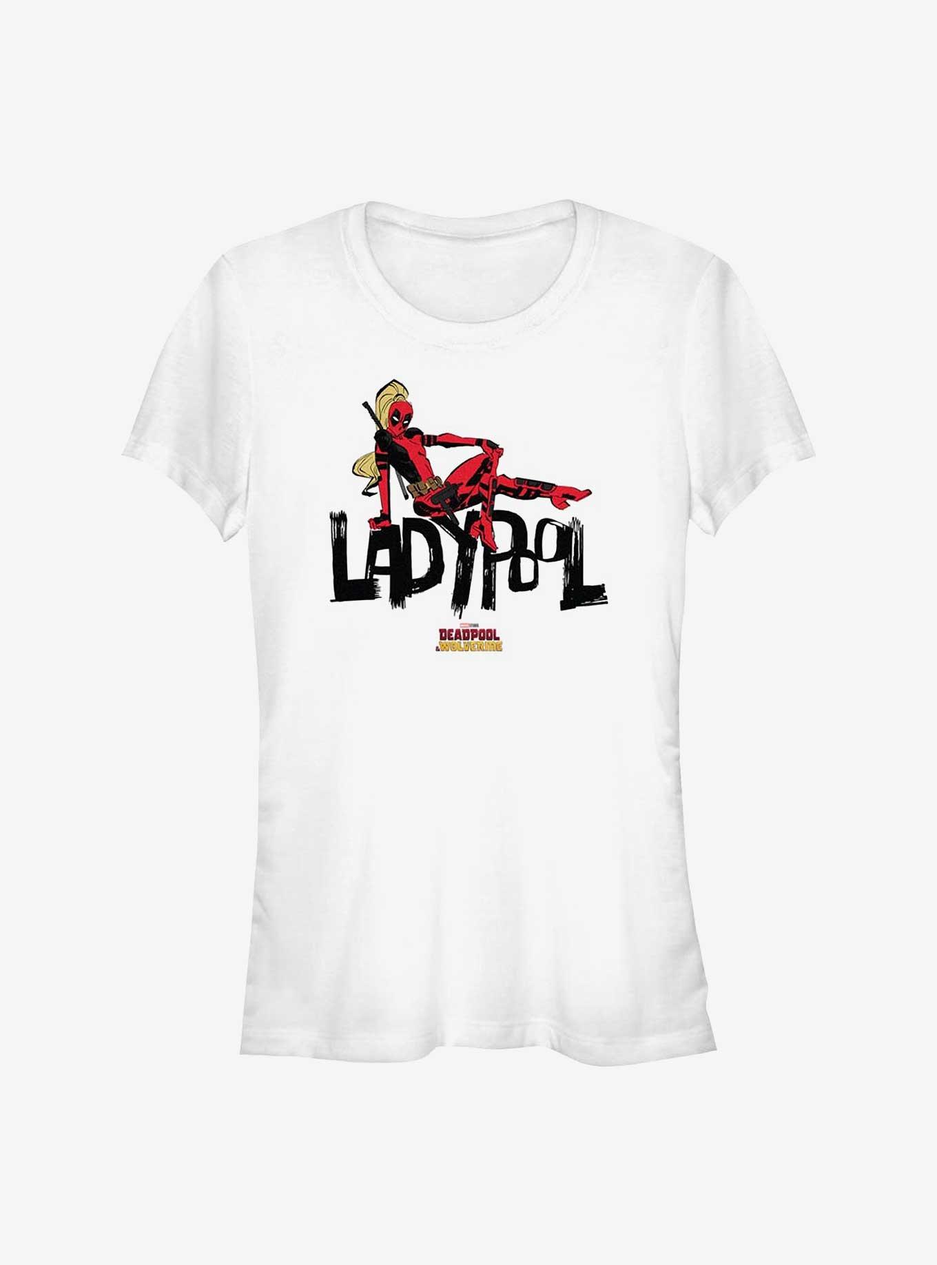 Marvel Deadpool & Wolverine Relaxing Ladypool Girls T-Shirt, , hi-res