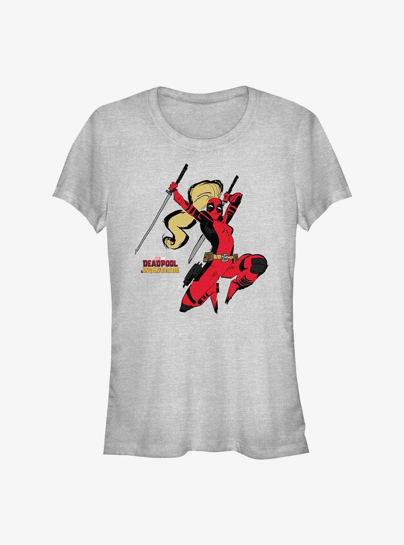 Marvel Deadpool & Wolverine Slash Ladypool Girls T-Shirt, , hi-res