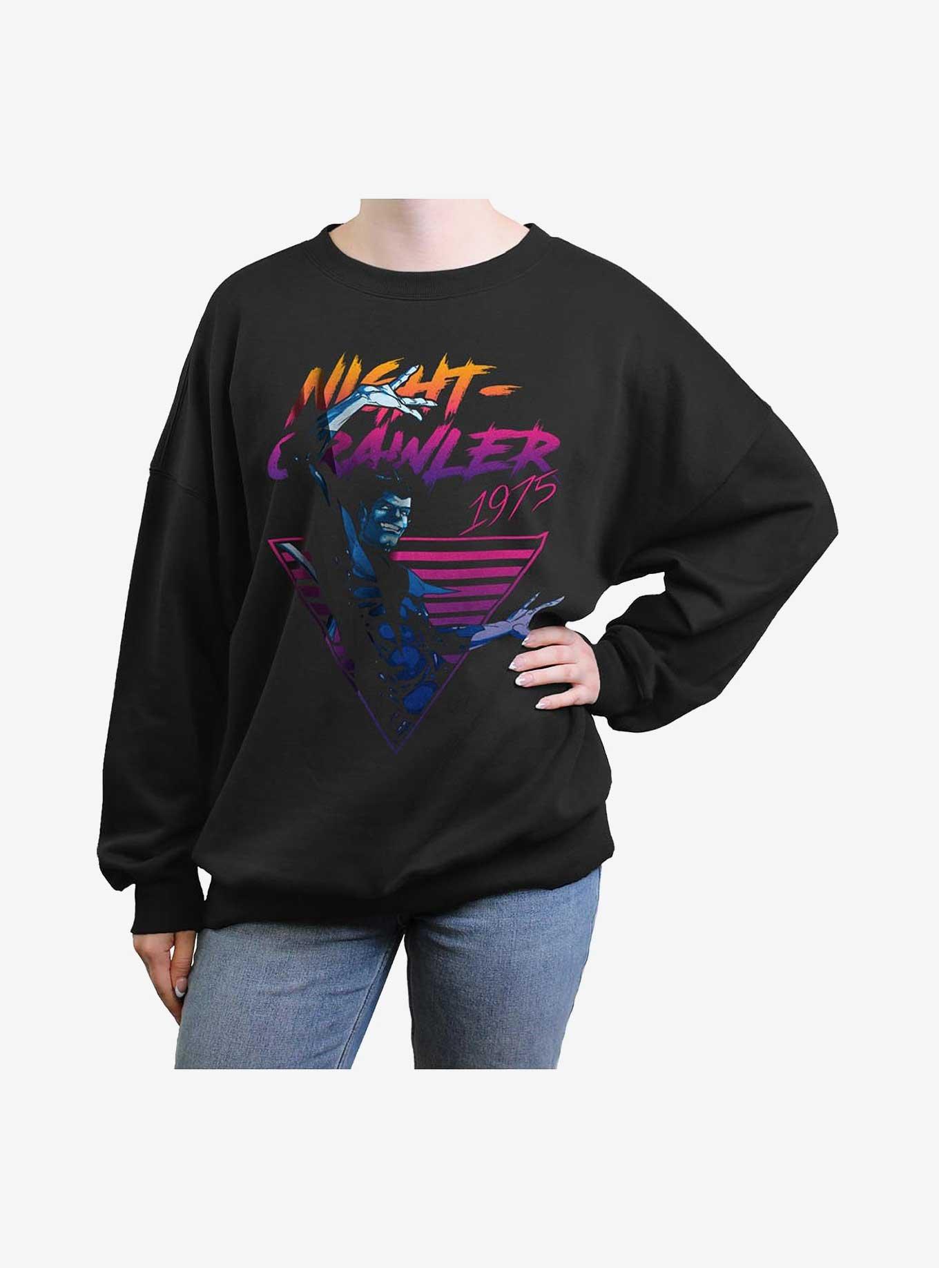 X-Men Retro Nightcrawler Girls Oversized Sweatshirt, , hi-res