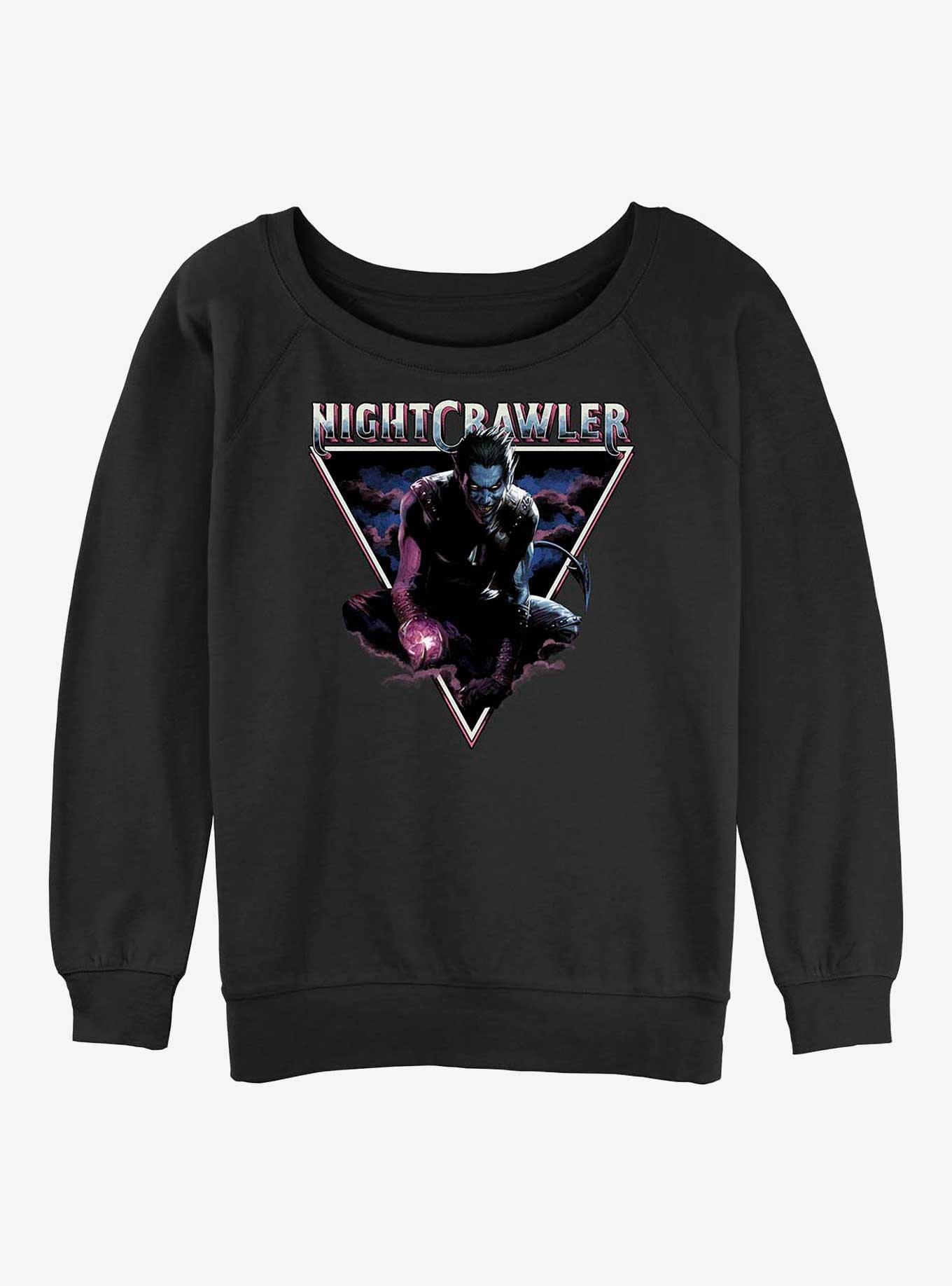 X-Men Nightcrawler Triangle Girls Slouchy Sweatshirt, , hi-res