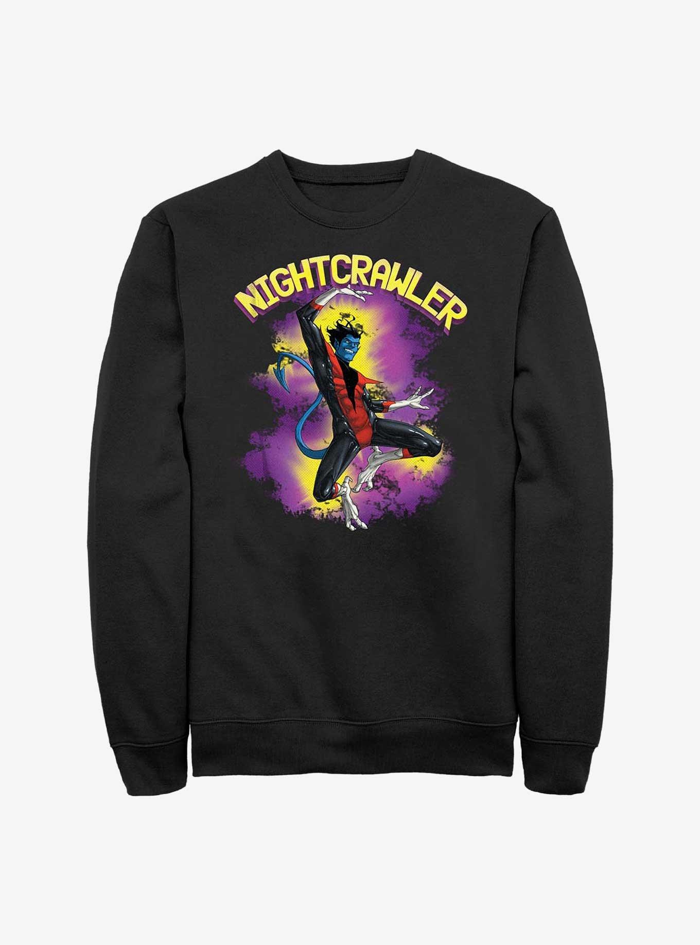 X-Men Nightcrawler Leap Sweatshirt, BLACK, hi-res