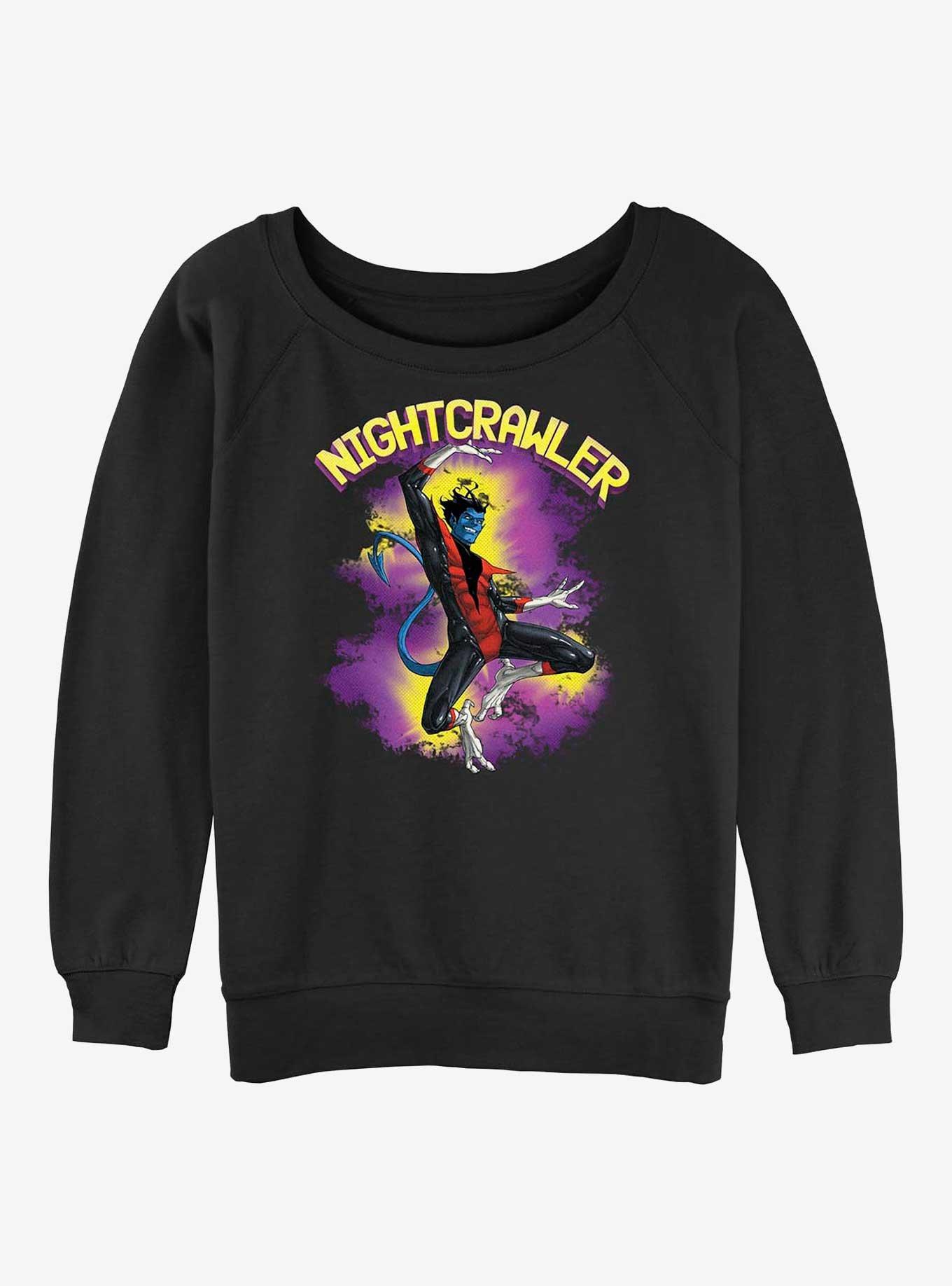 Marvel X-Men Nightcrawler Leap Girls Slouchy Sweatshirt