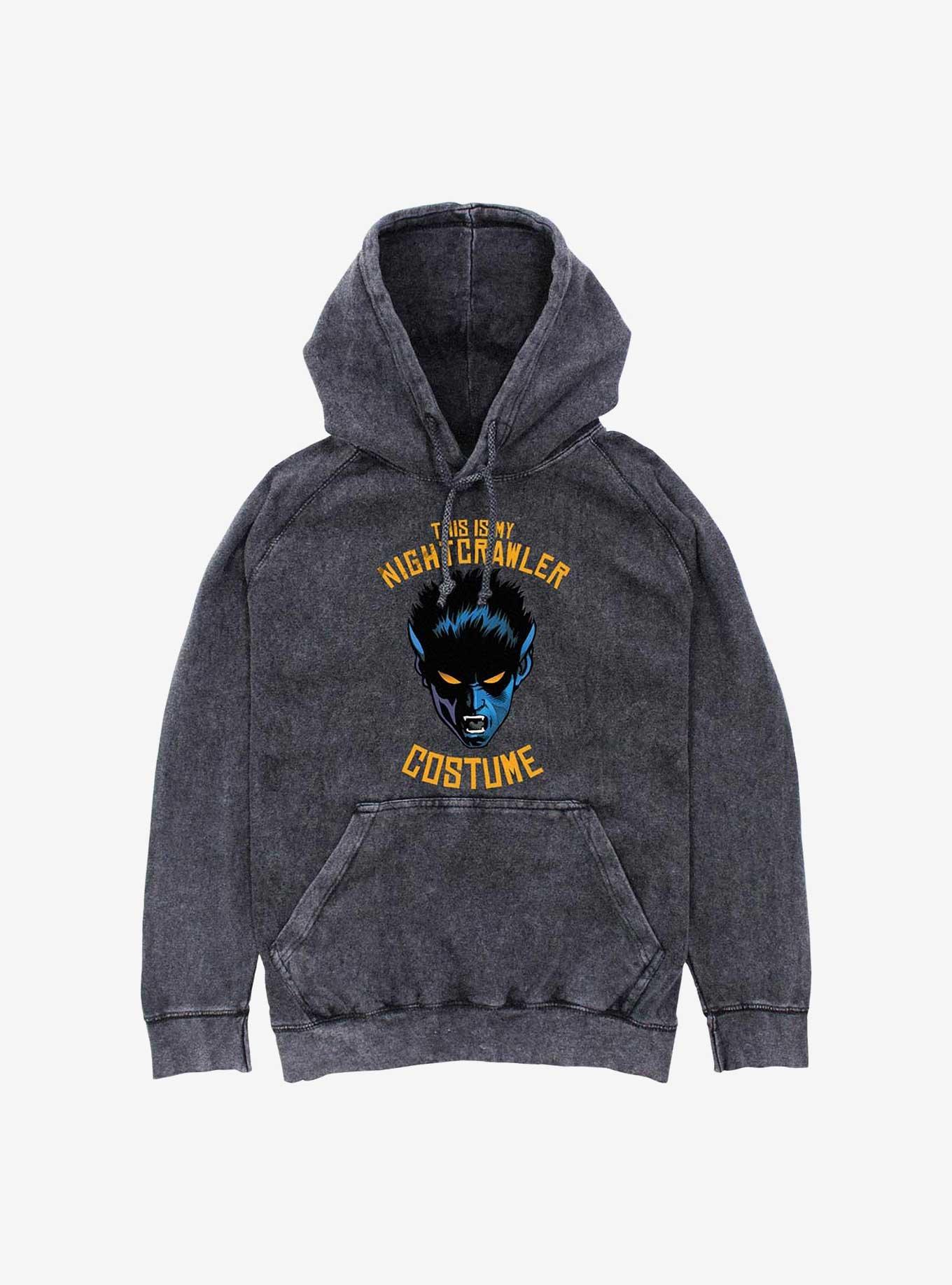 X-Men Nightcrawler This Is My Costume Mineral Wash Hoodie, , hi-res