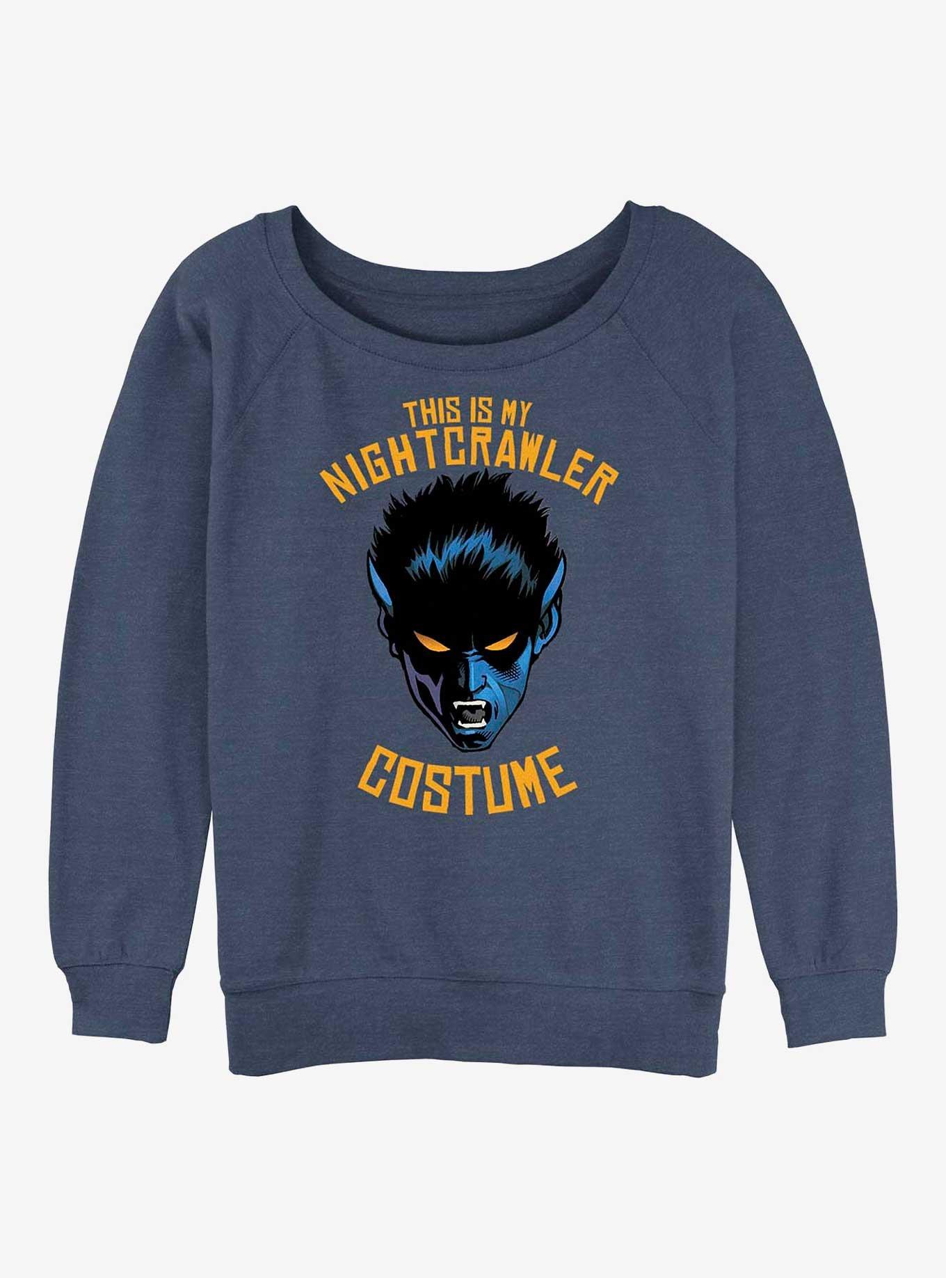 X-Men Nightcrawler This Is My Costume Girls Slouchy Sweatshirt, , hi-res