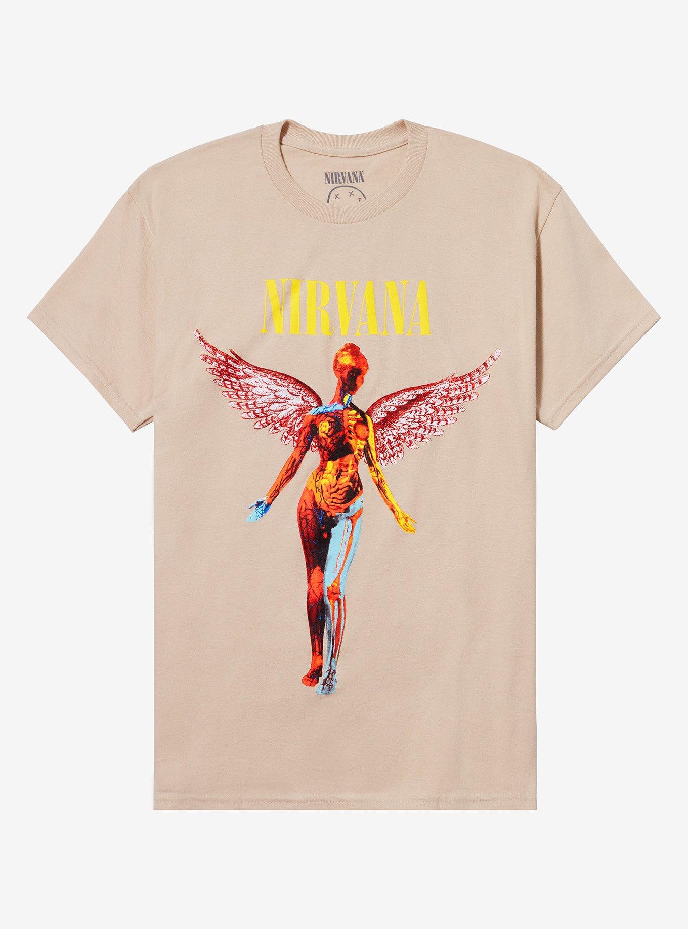 Amazon.com: Nirvana T Shirt In Utero Band Logo Official