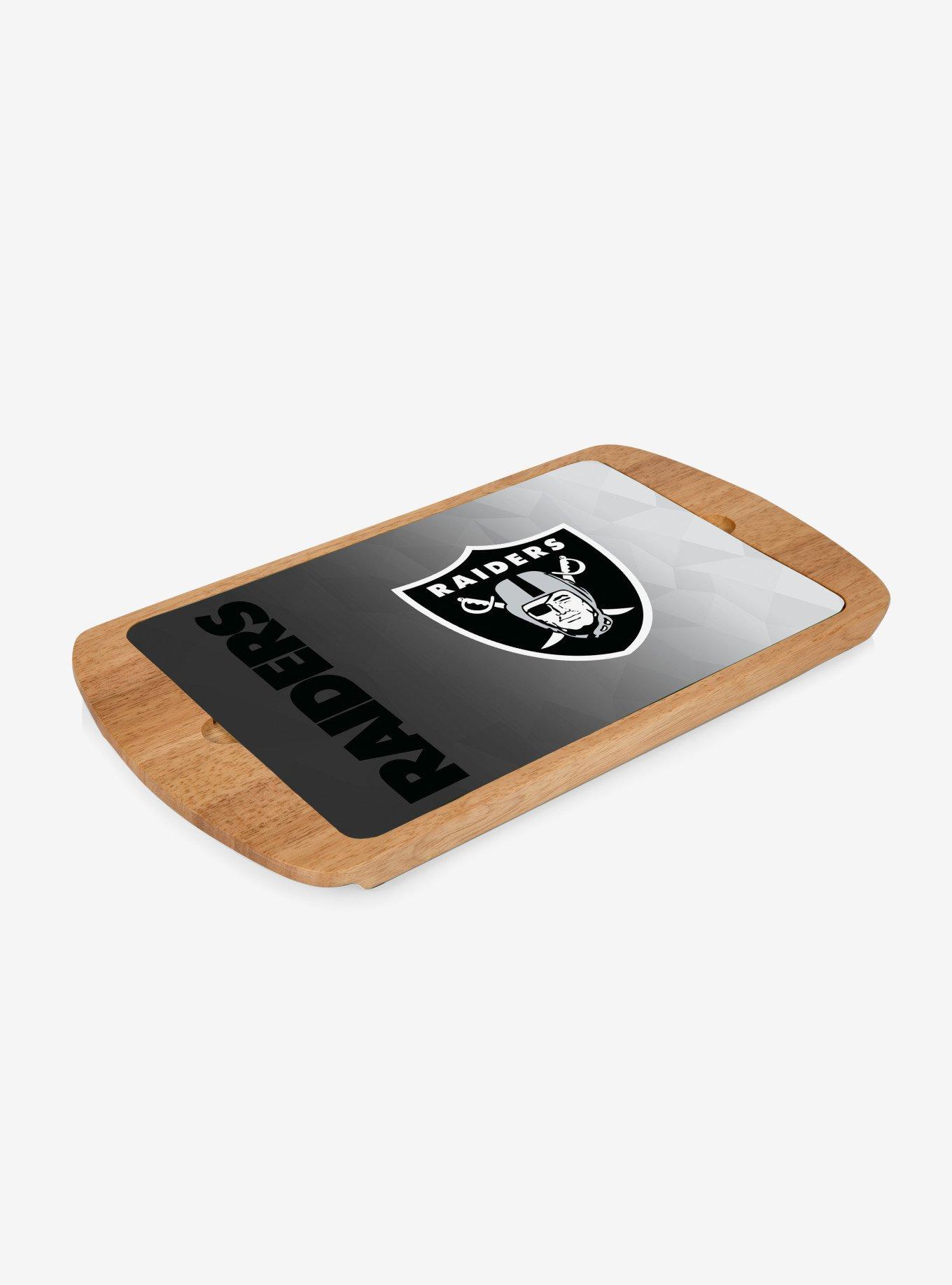 NFL Las Vegas Raiders Football Field Glass Top Cutting Board, , hi-res