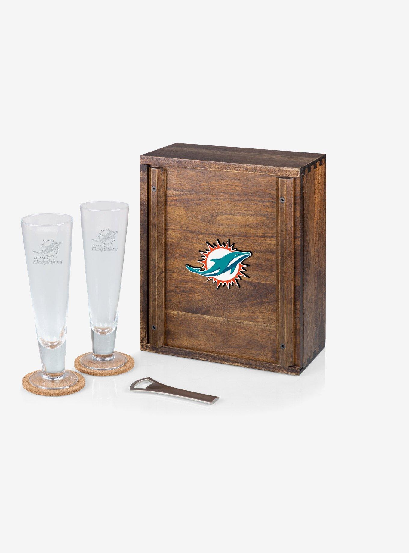 NFL Miami Dolphins Pilsner Glass Gift Set, , hi-res