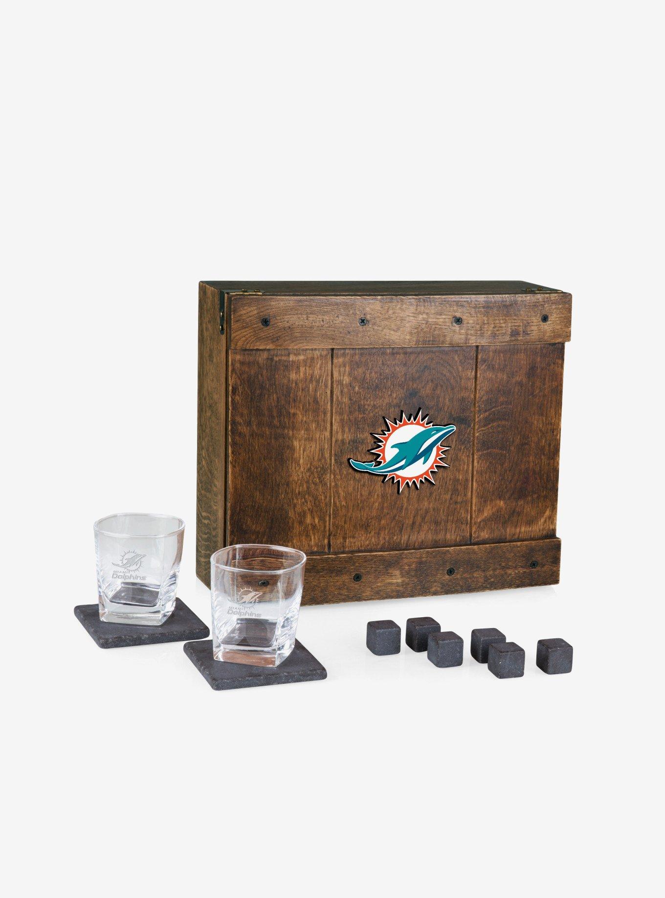 NFL Miami Dolphins Whiskey Box Gift Set, , hi-res