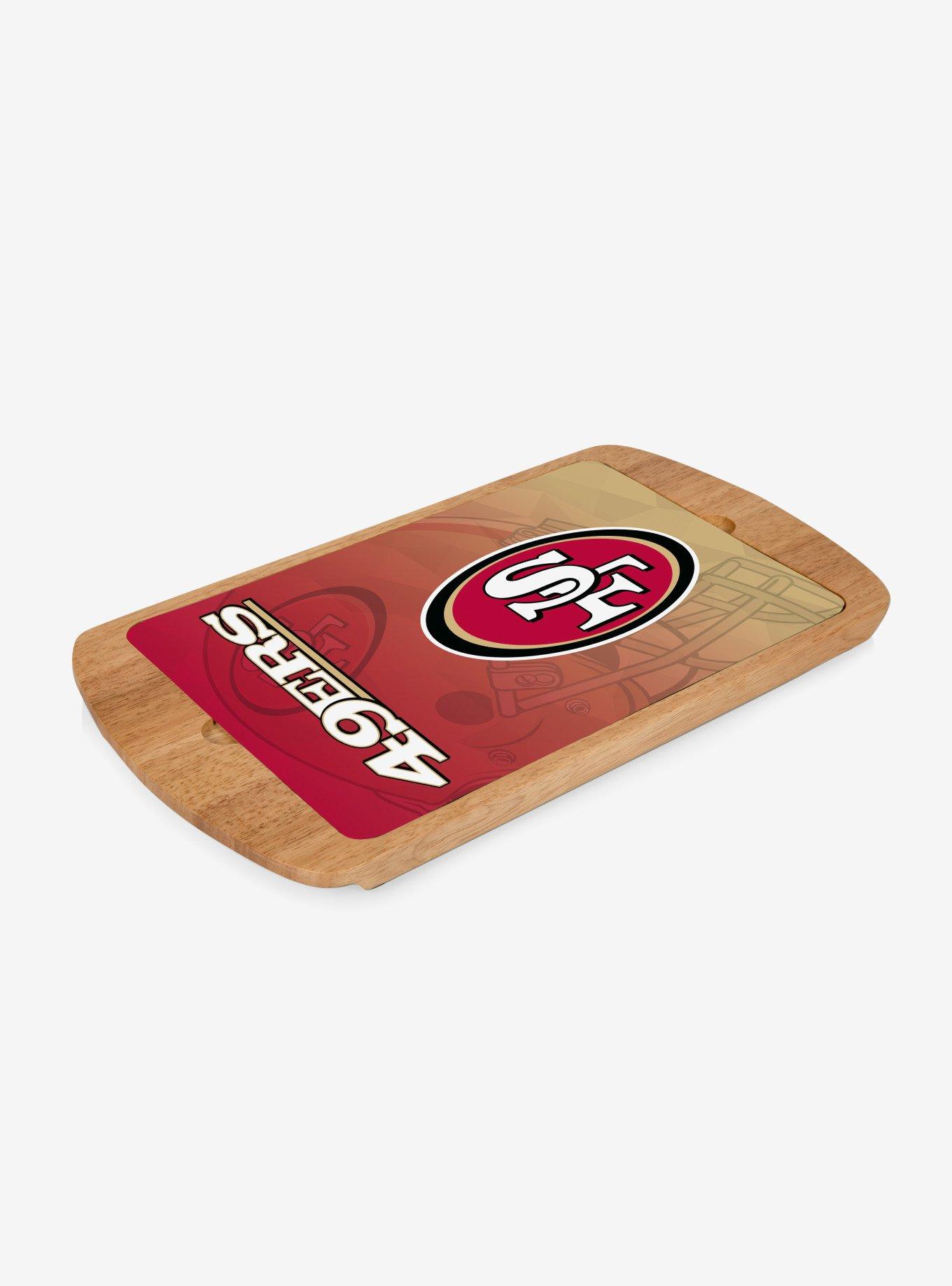 NFL San Francisco 49ers Football Field Glass Top Cutting Board, , hi-res