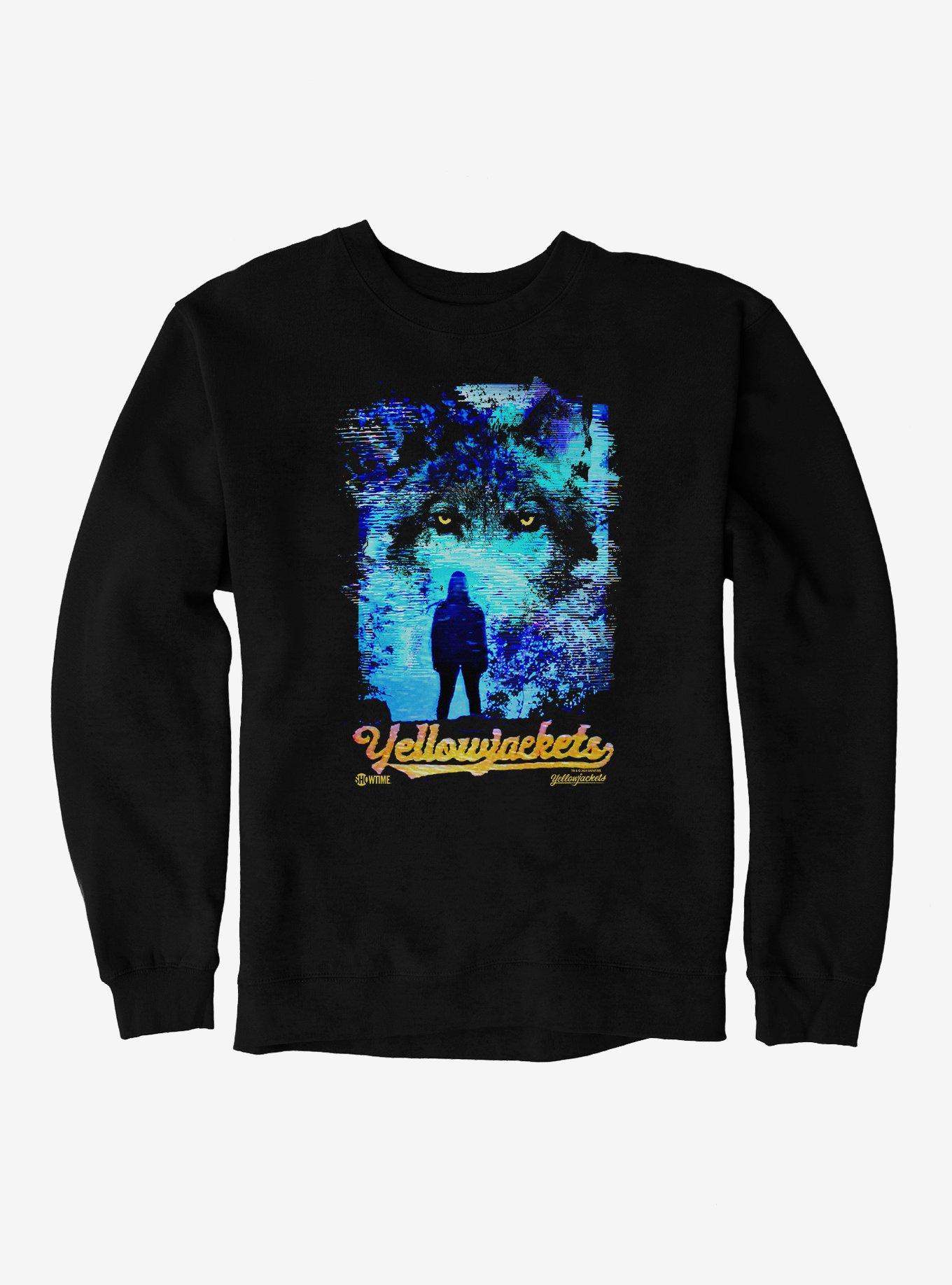 Yellowjackets Wolf Sweatshirt, BLACK, hi-res