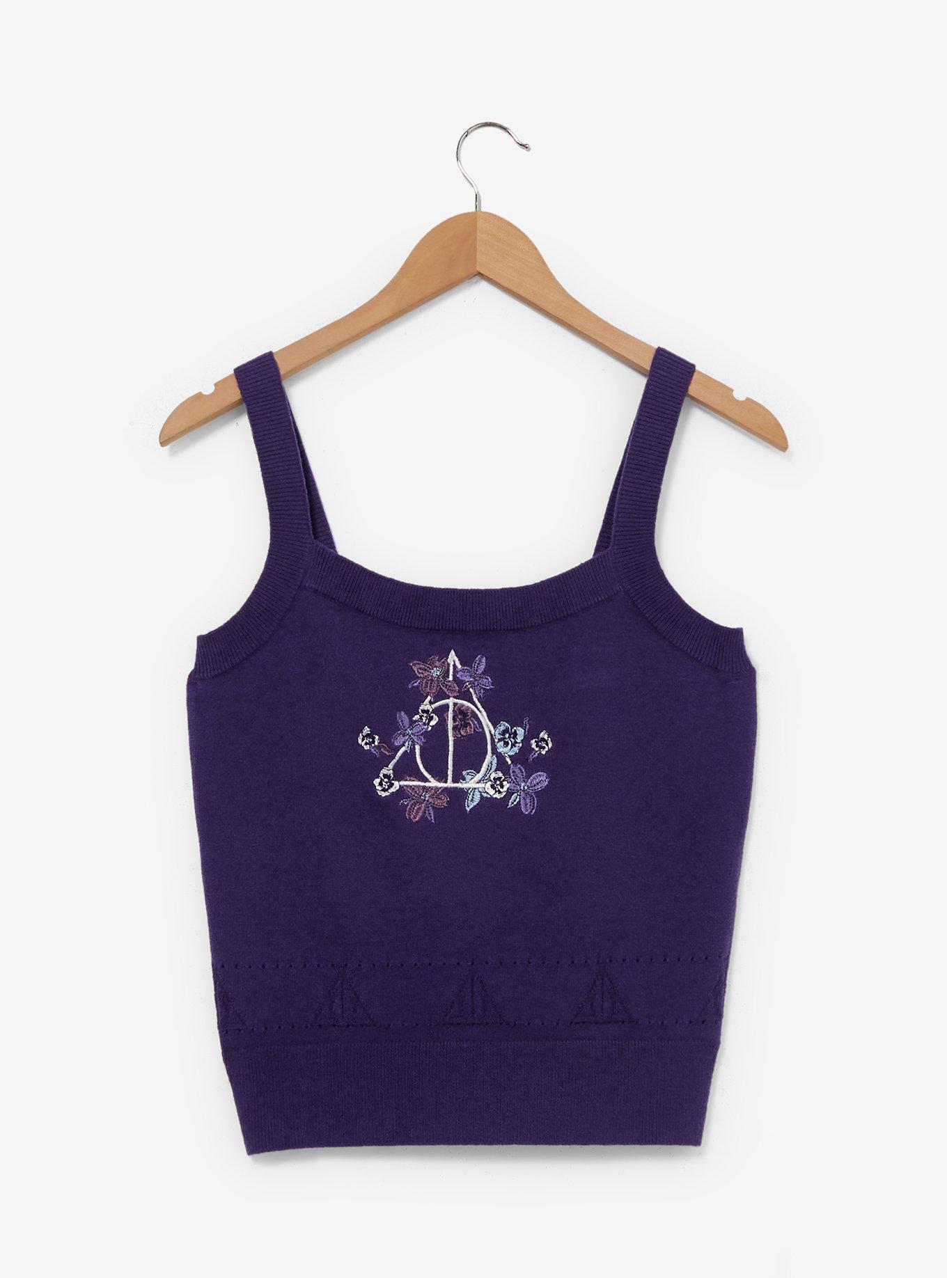 Harry Potter Deathly Hallows Knit Tank Top, , hi-res