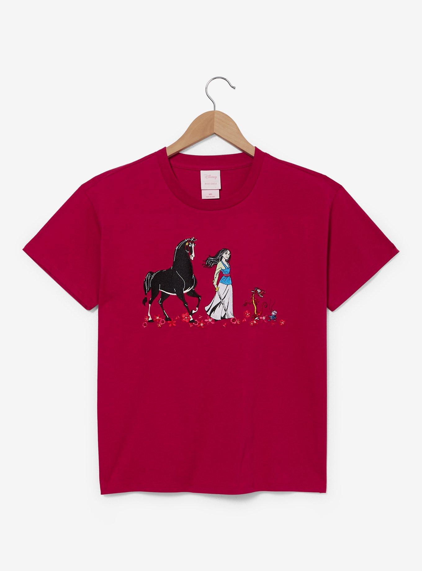 Disney Mulan Embroidered T-Shirt, , hi-res