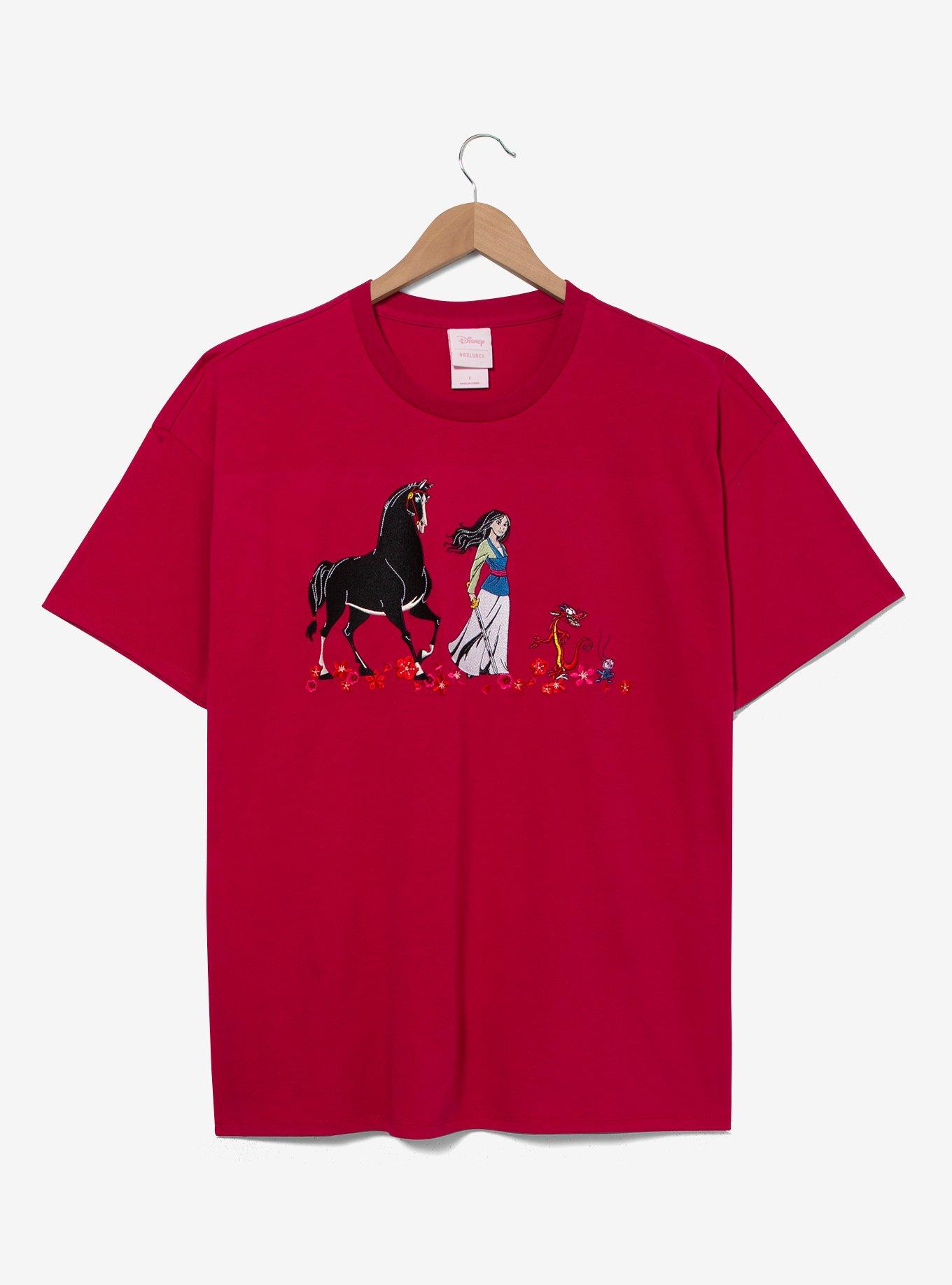 Disney Mulan Embroidered T-Shirt Plus Size, , hi-res