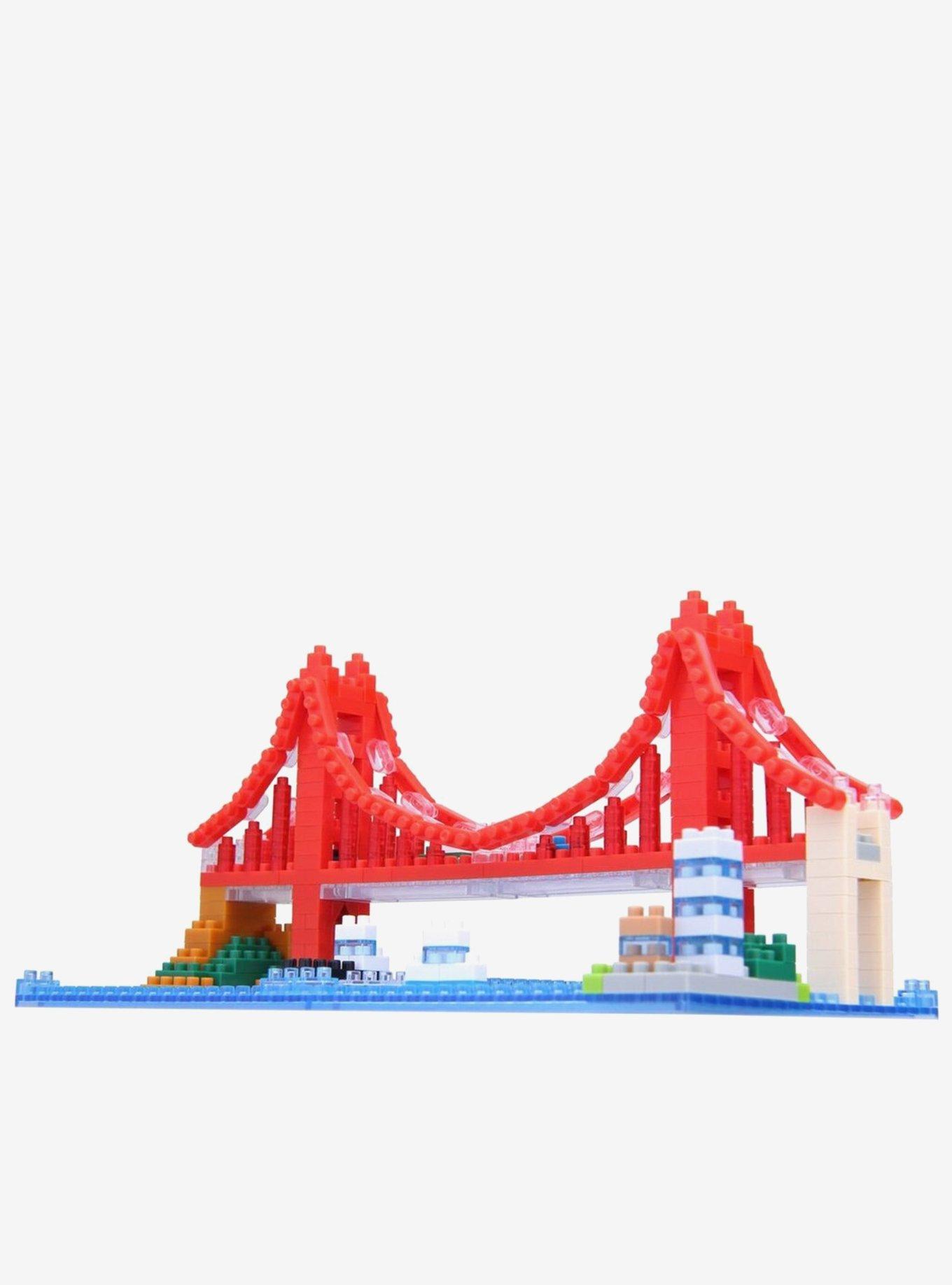 Kawada World Famous Buildings Nanoblock Sights To See Series Golden Gate Bridge Build Kit, , hi-res