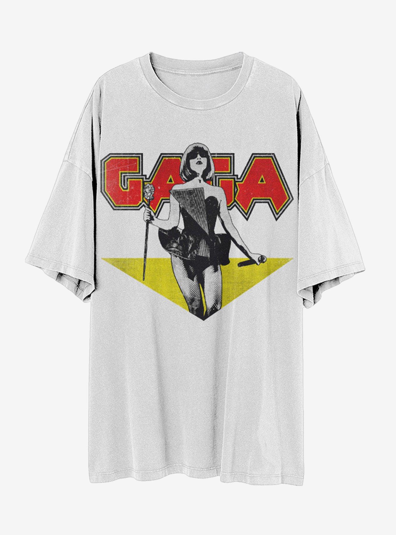 Lady Gaga Glam Portrait Relaxed Fit Girls T-Shirt, , hi-res