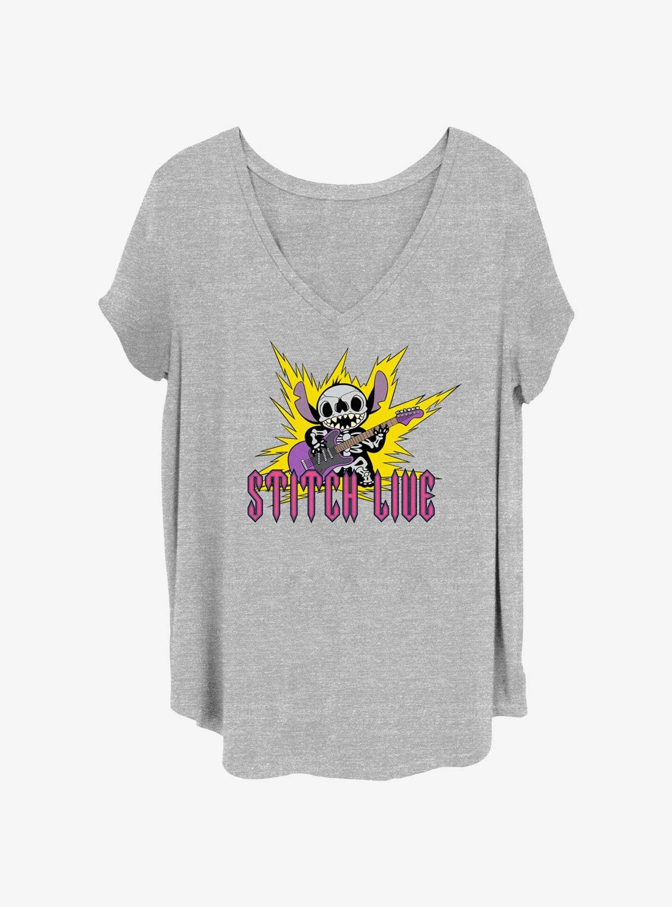 Disney Lilo & Stitch Live Girls T-Shirt Plus Size, HEATHER GR, hi-res