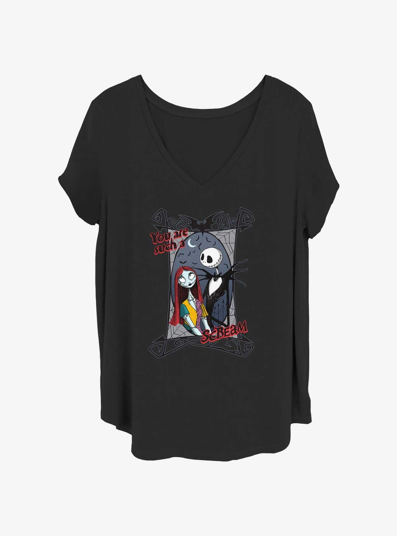 The Nightmare Before Christmas Jack & Sally Such A Scream Girls T-Shirt Plus Size, , hi-res