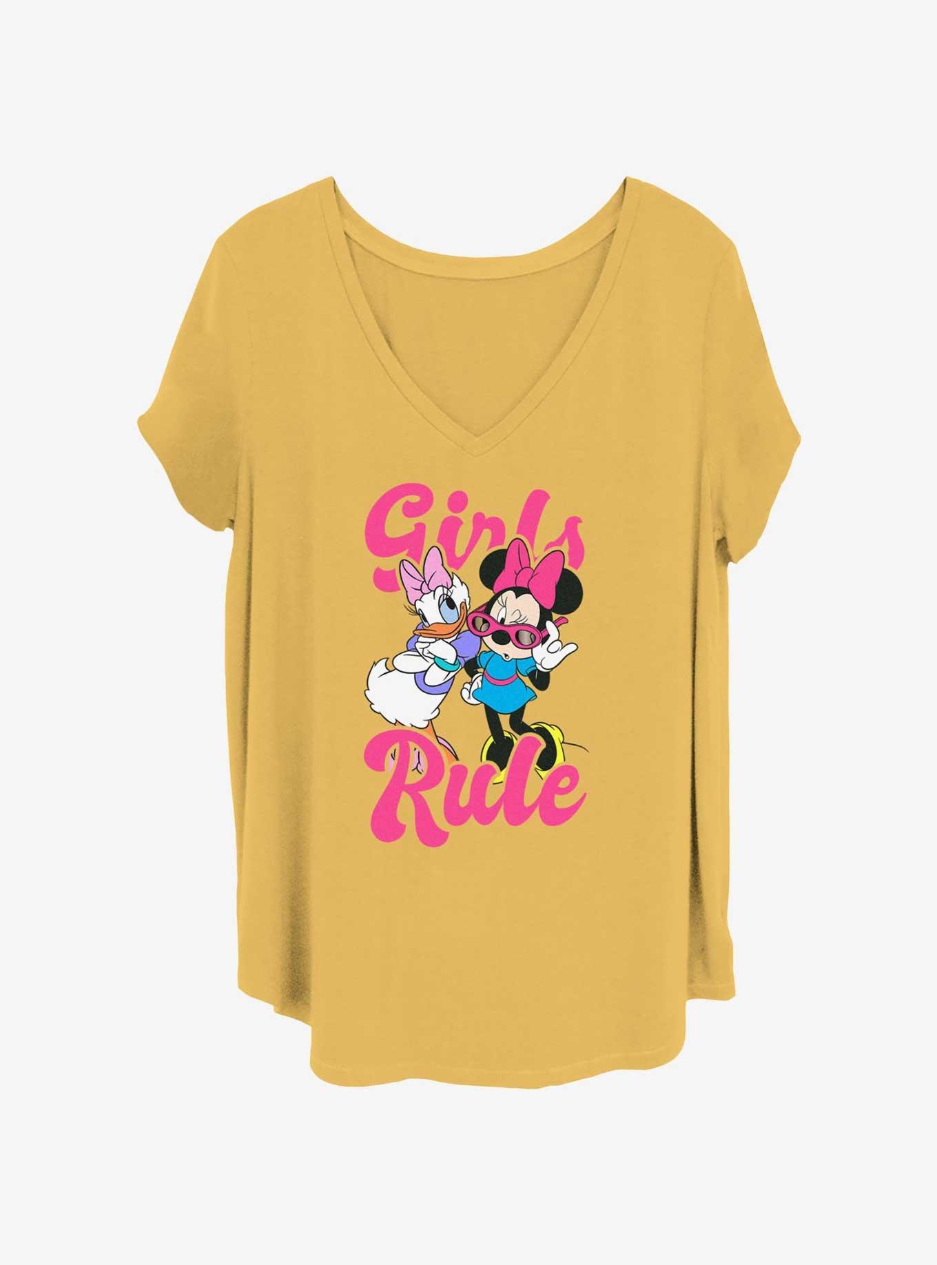 Disney Minnie Mouse & Daisy Duck Girls Rule Girls T-Shirt Plus Size, OCHRE, hi-res