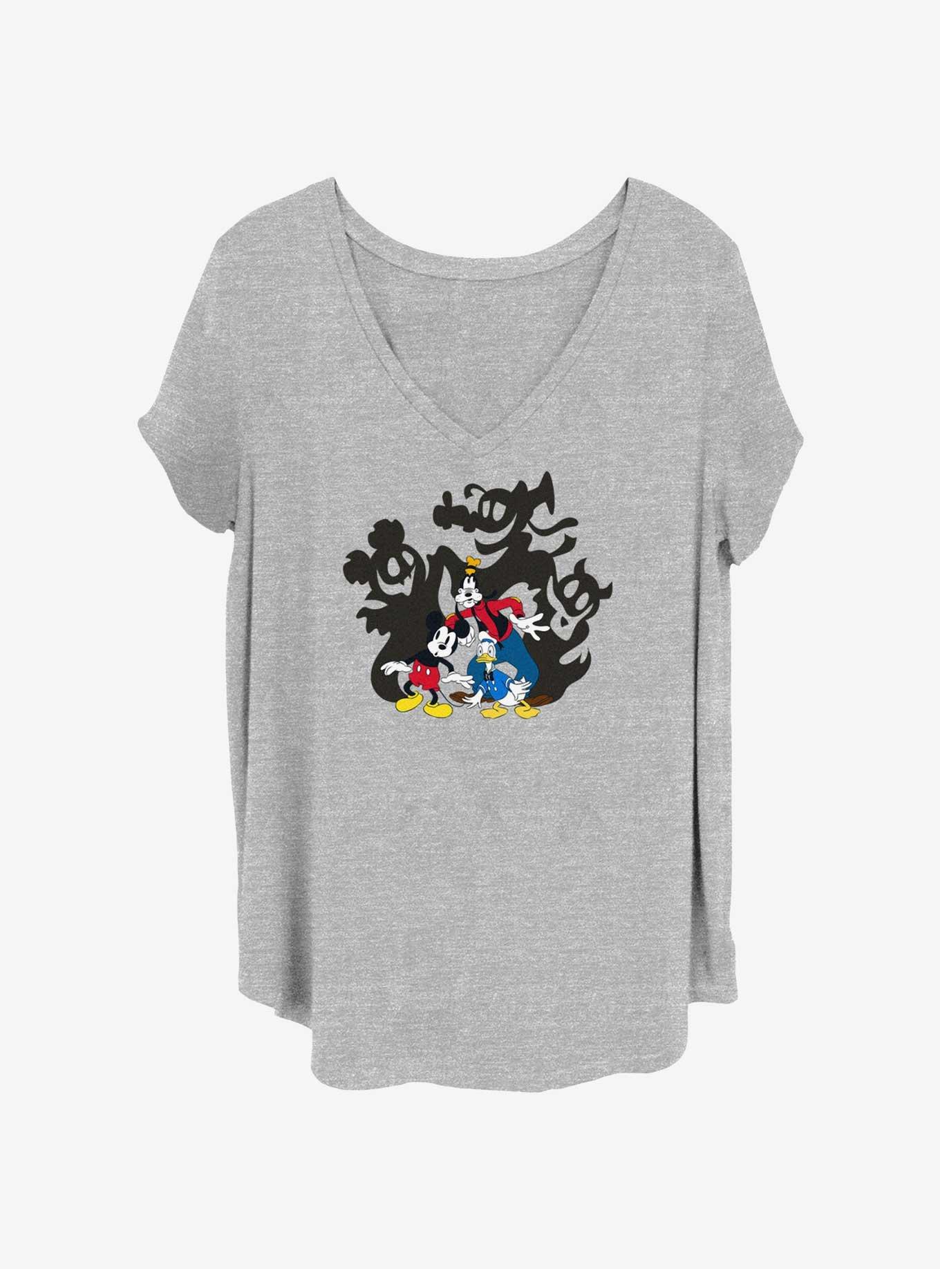 Disney Mickey Mouse & Friends Shadows Girls T-Shirt Plus Size