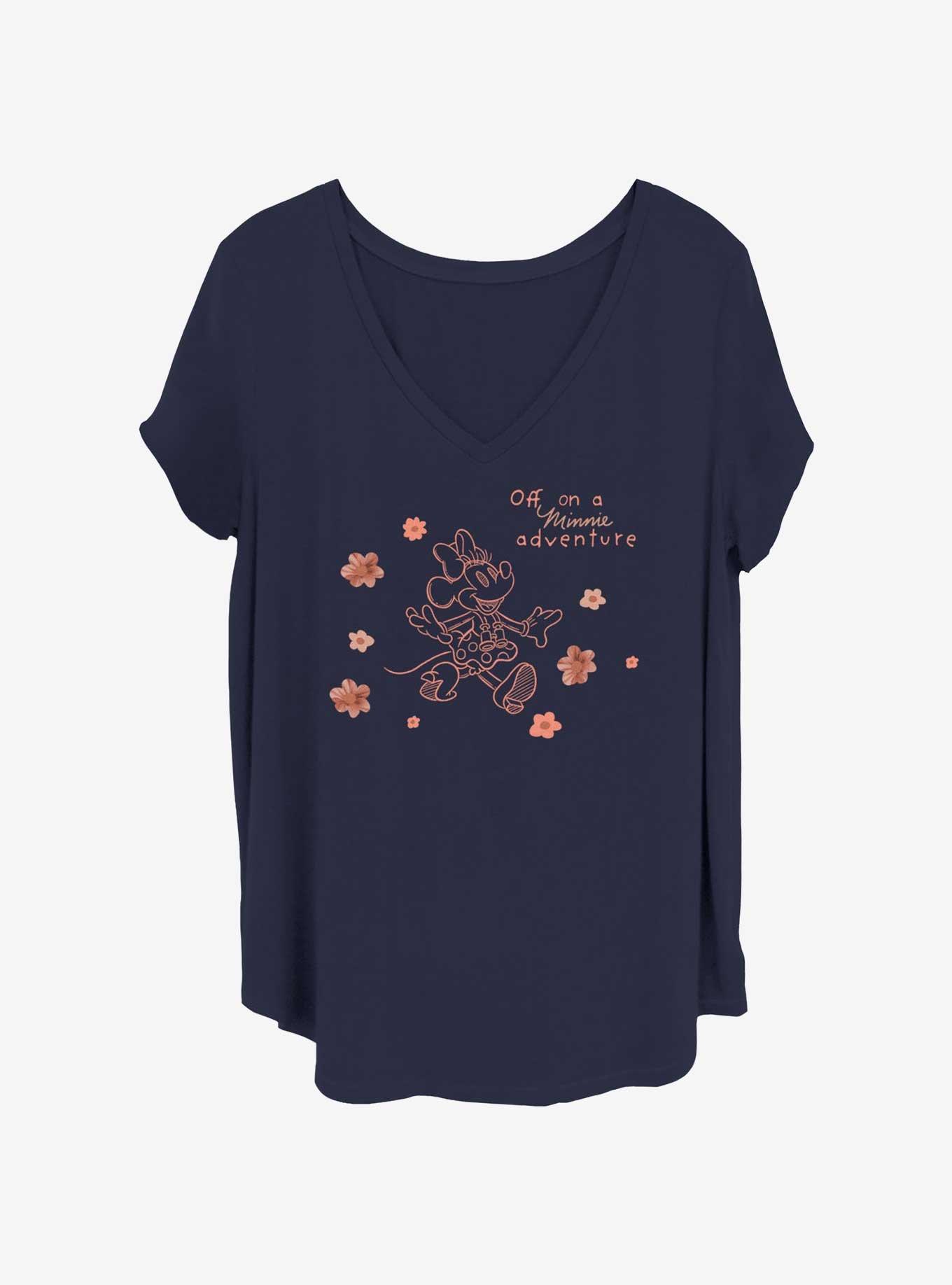 Disney Minnie Mouse On a Adventure Girls T-Shirt Plus Size