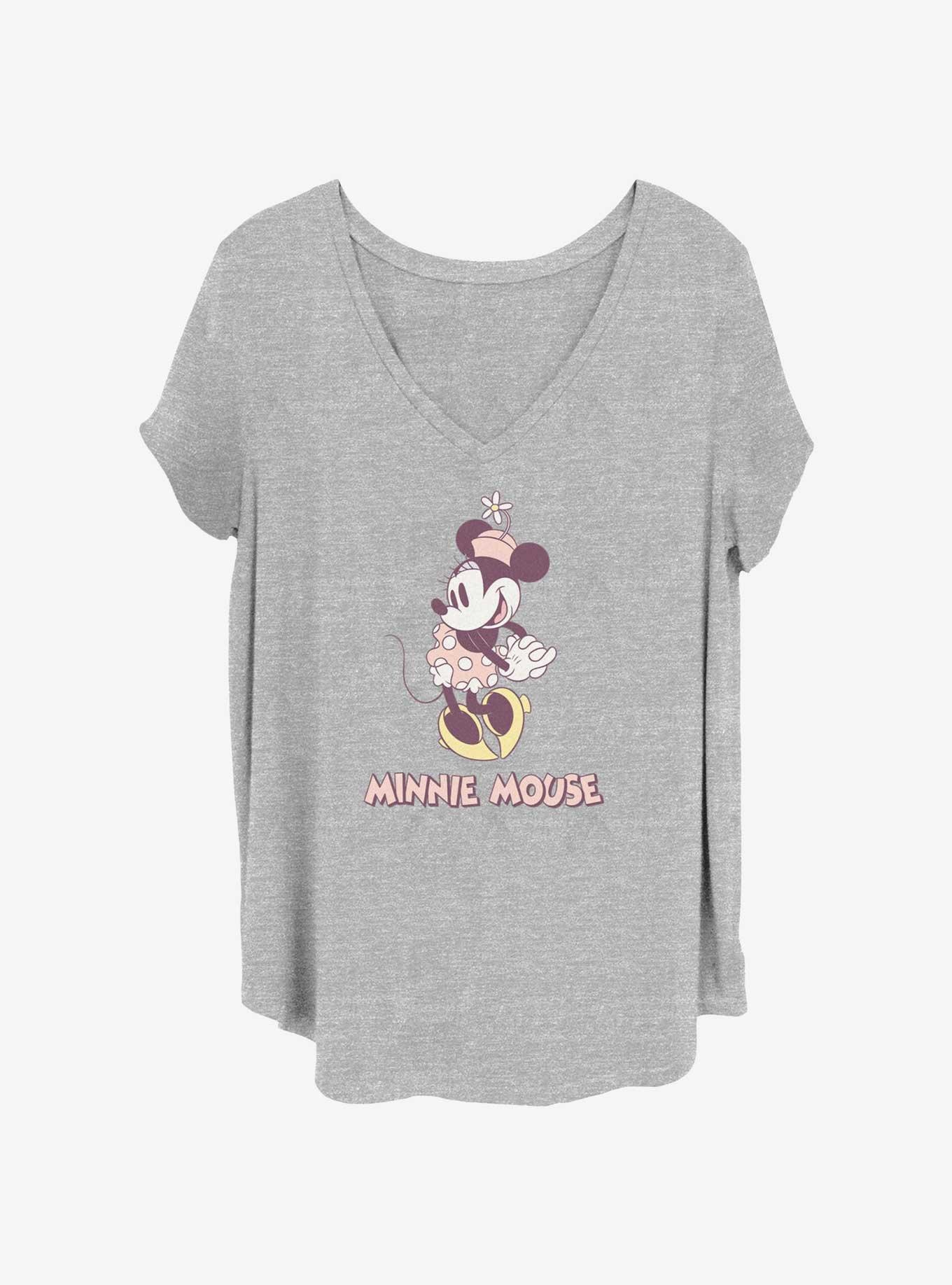 Disney Minnie Mouse Cute Pose Girls T-Shirt Plus Size
