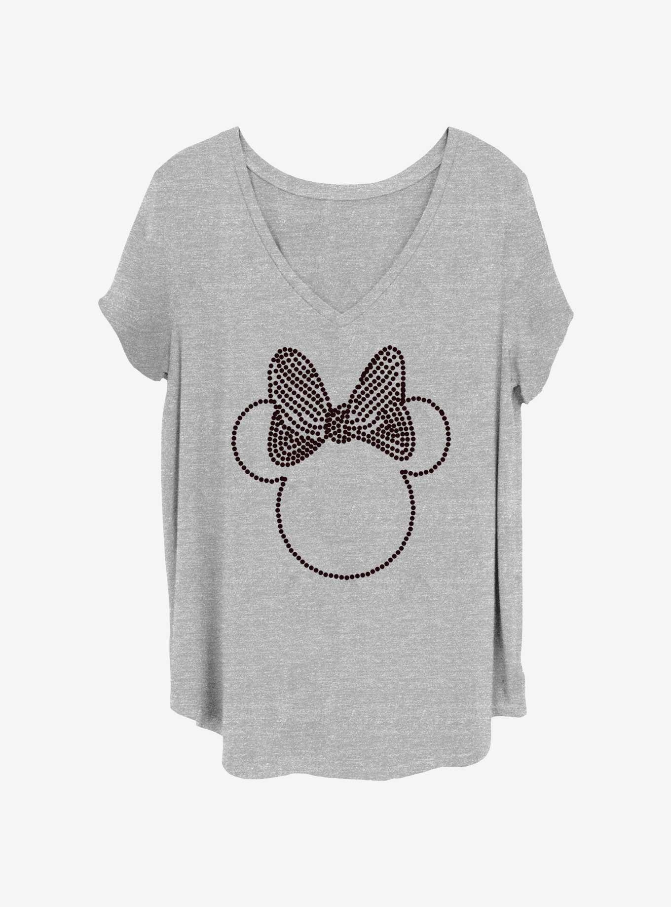 Disney Minnie Mouse Minnie Head Outline Girls T-Shirt Plus Size, , hi-res