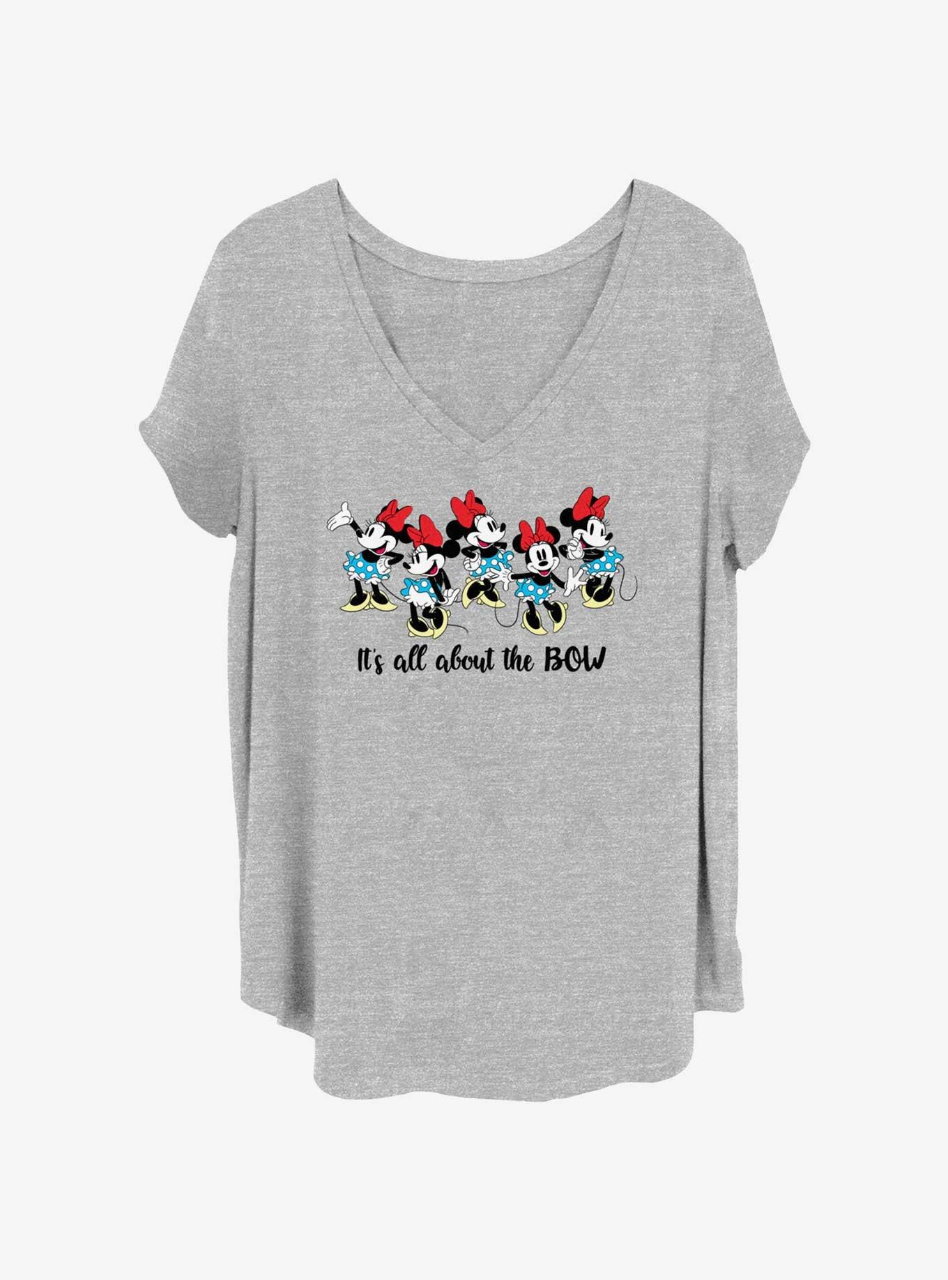 Disney Minnie Mouse All About The Bows Girls T-Shirt Plus Size