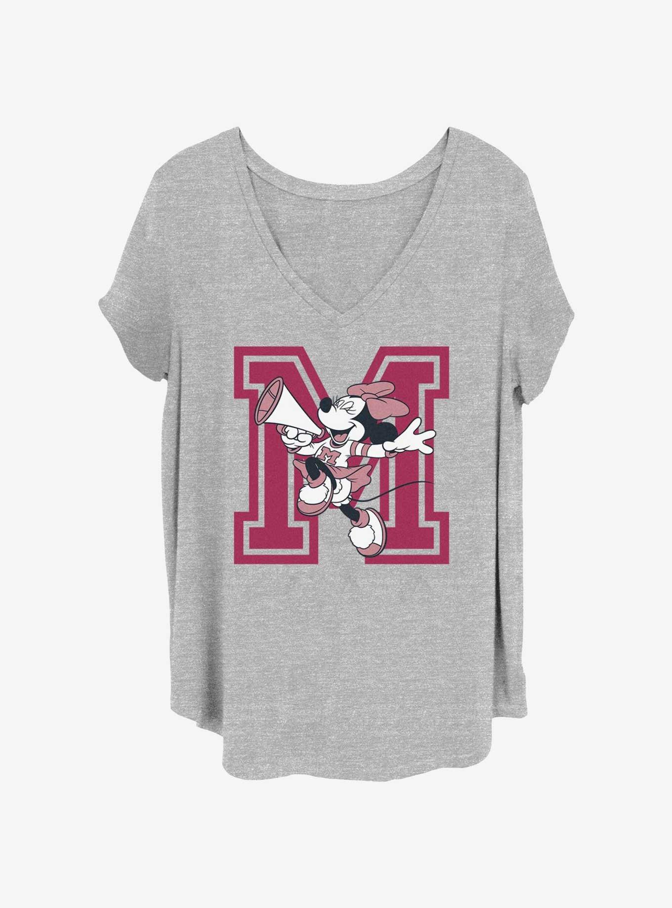 Disney Minnie Mouse Big M Megaphone Girls T-Shirt Plus Size