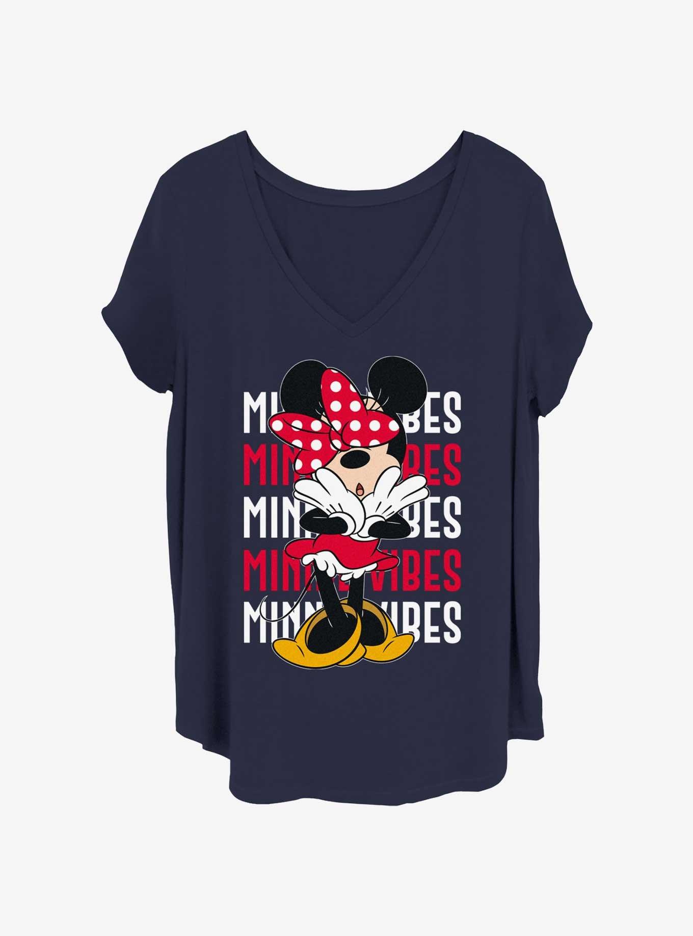 Disney Minnie Mouse Minnie Vibes Girls T-Shirt Plus Size, NAVY, hi-res