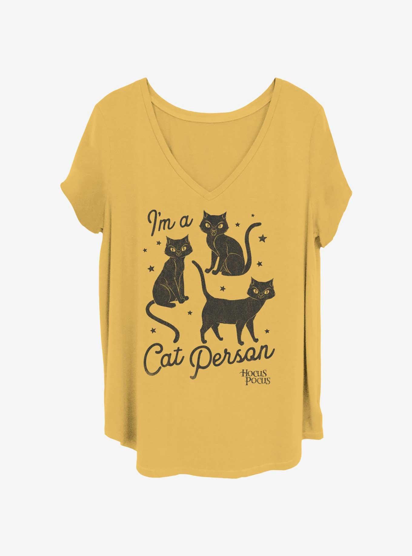 Disney Hocus Pocus Cat Person Girls T-Shirt Plus Size