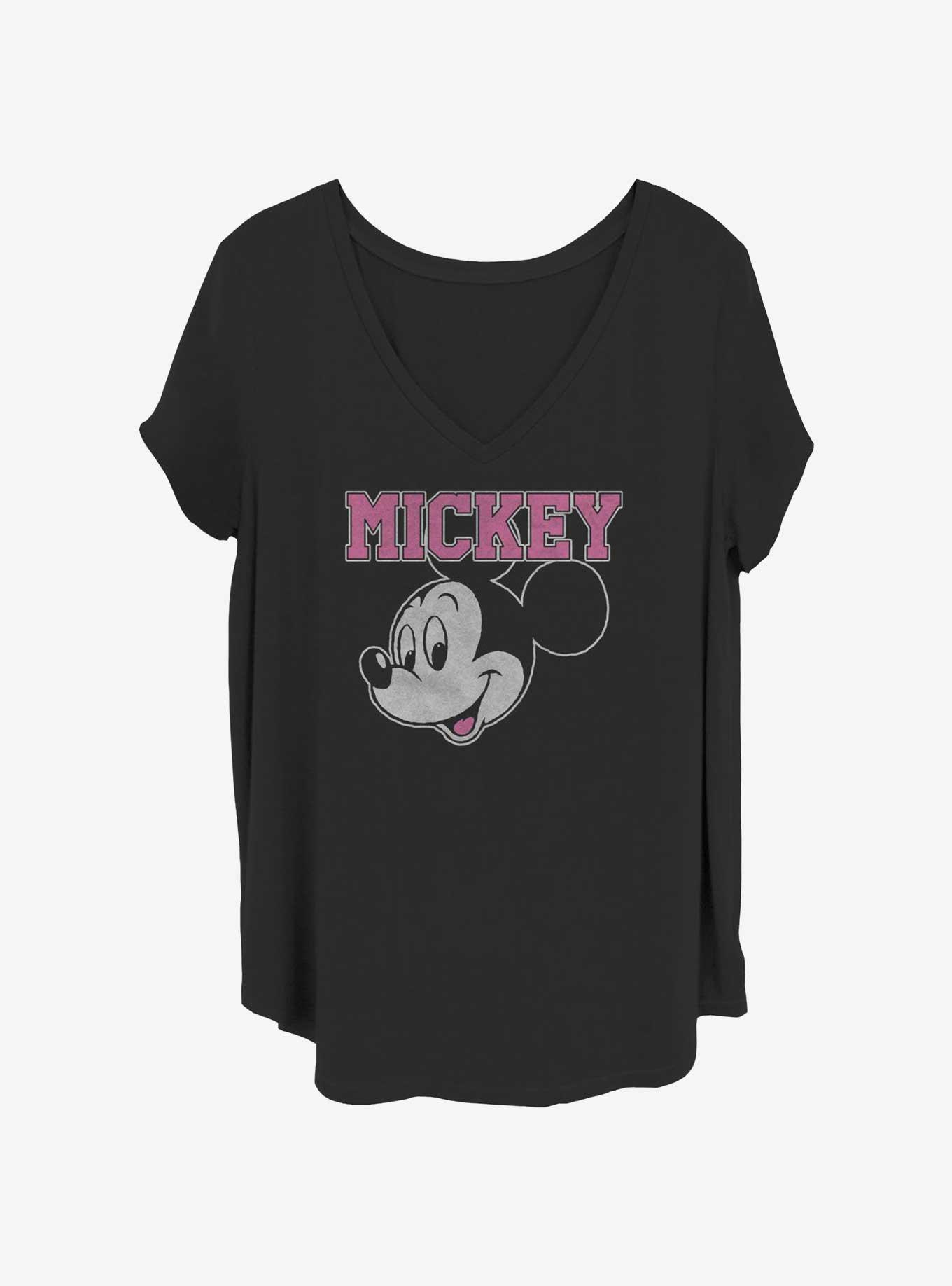 Disney Mickey Mouse Jumbo Mickey Head Girls T-Shirt Plus Size
