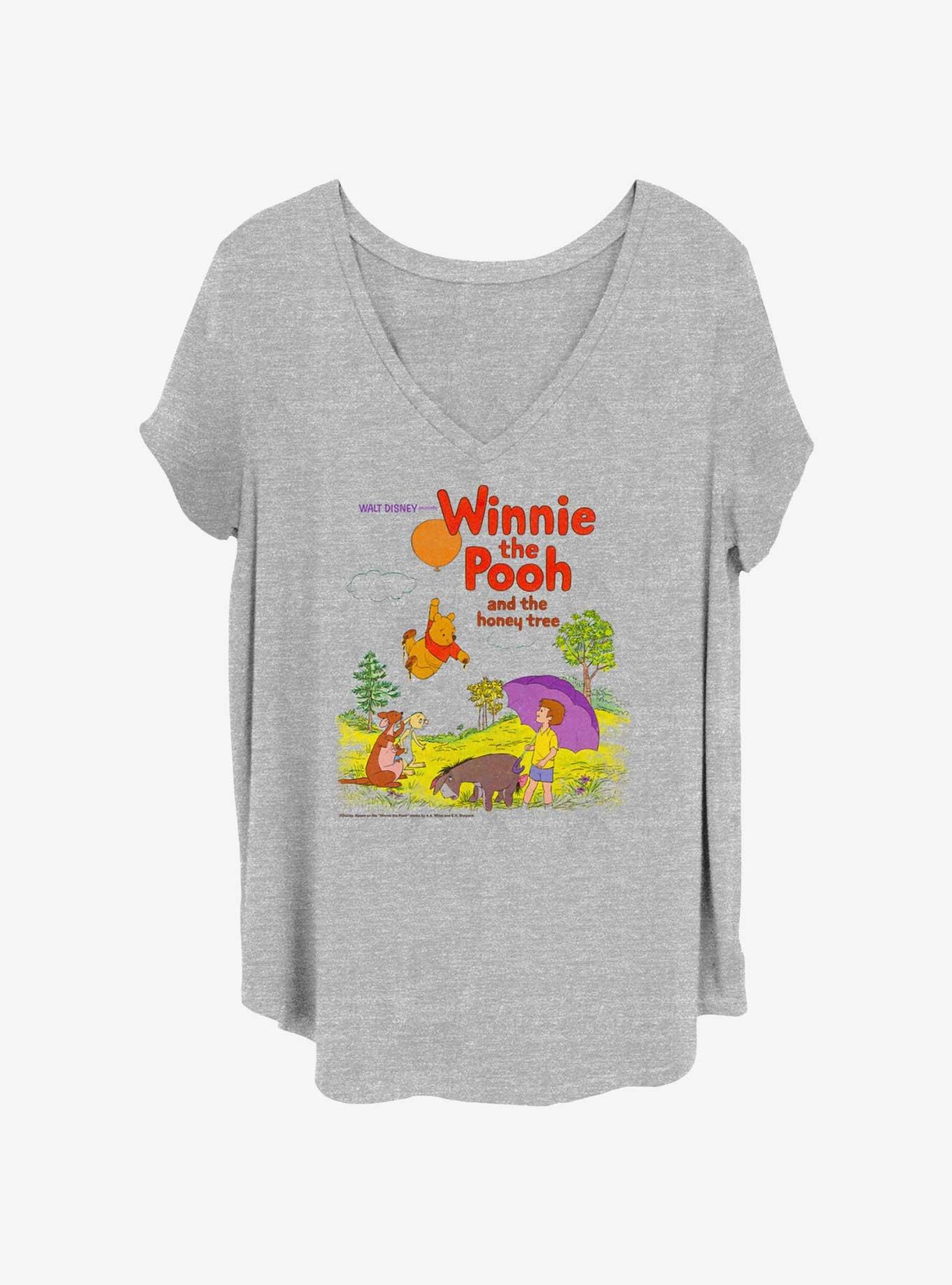 Disney Winnie The Pooh Honey Tree Girls T-Shirt Plus Size, HEATHER GR, hi-res