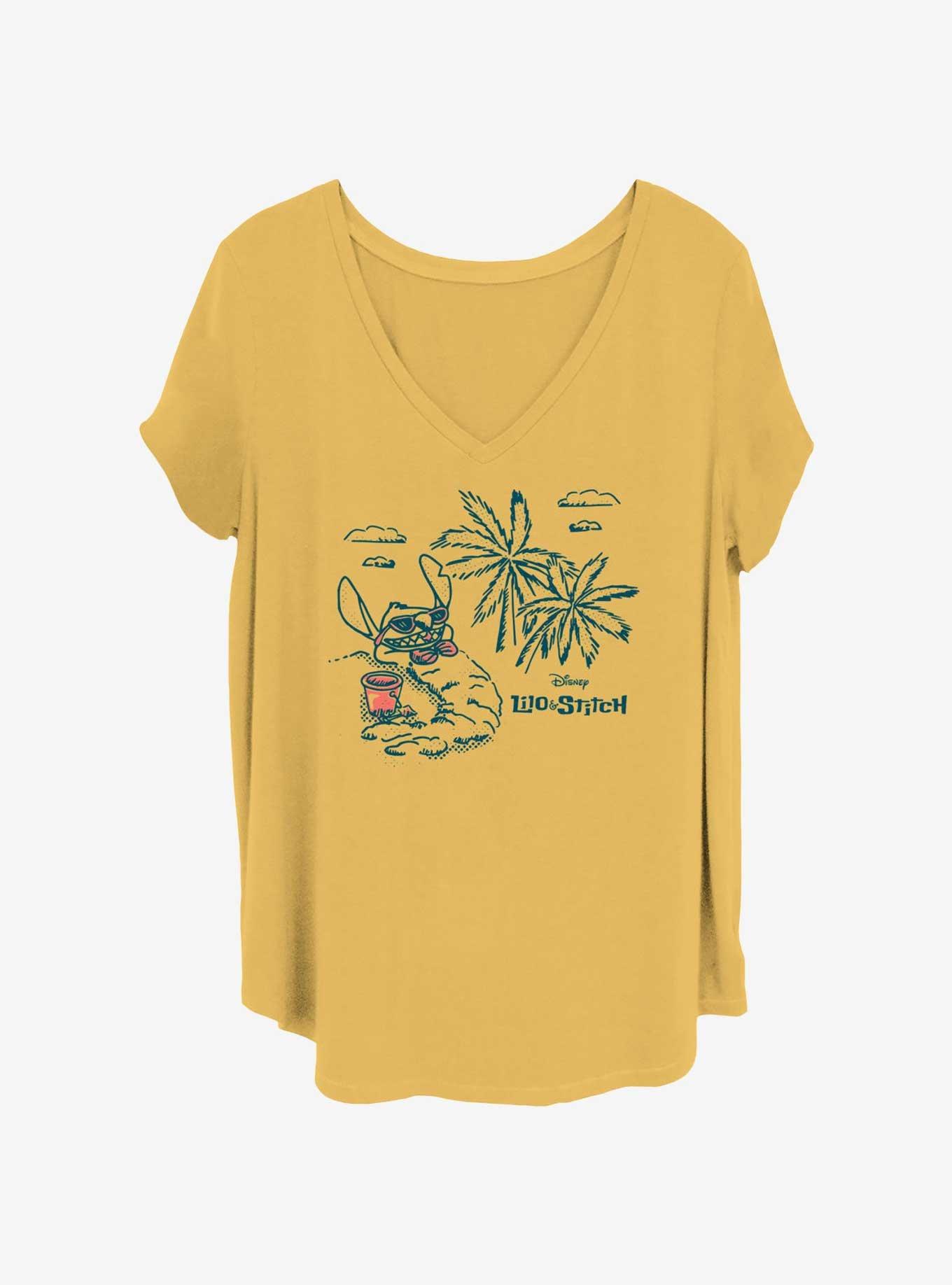 Disney Lilo & Stitch Sketch Girls T-Shirt Plus Size, OCHRE, hi-res