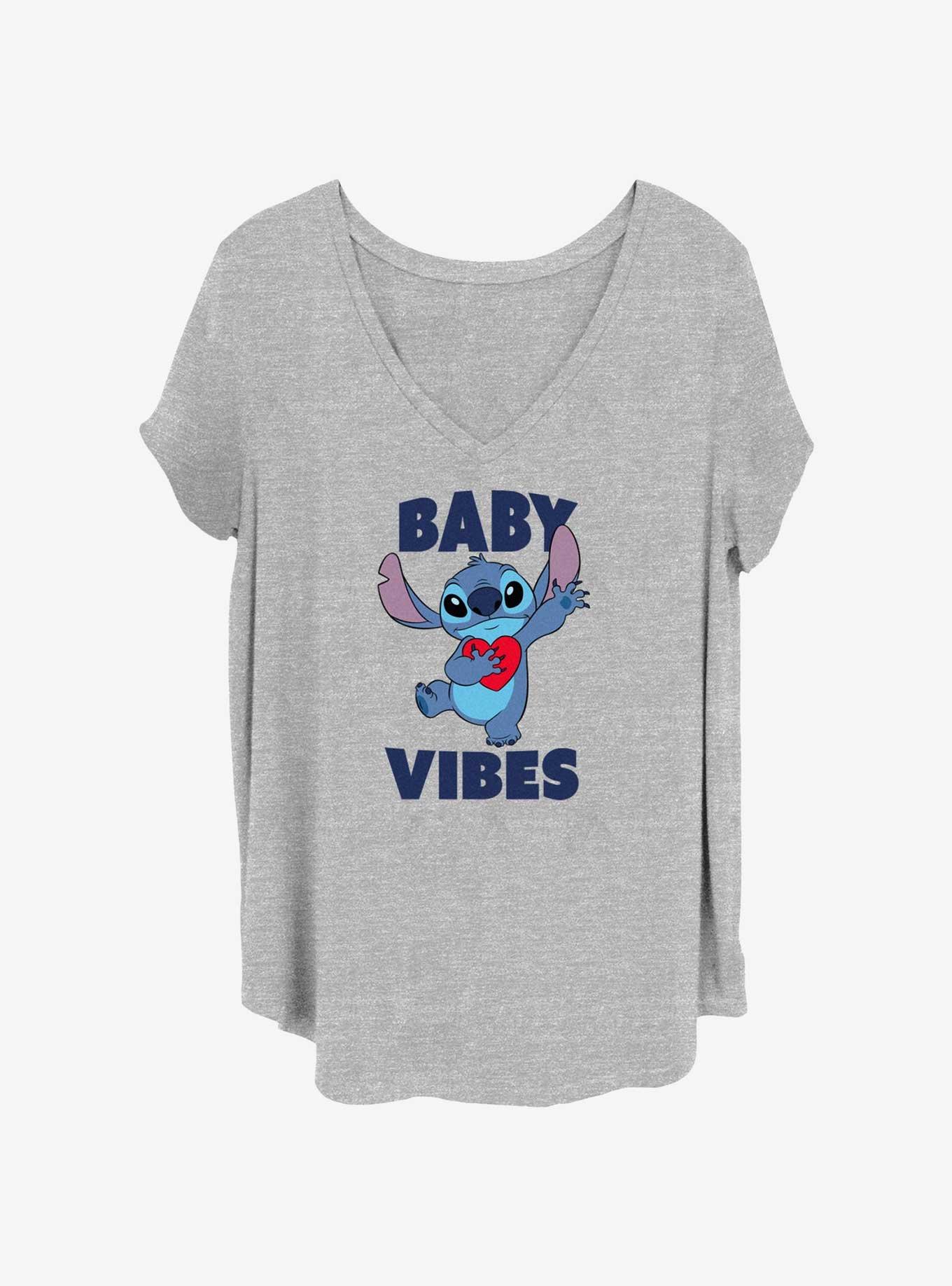 Disney Lilo & Stitch Baby Vibes Here Girls T-Shirt Plus Size, , hi-res