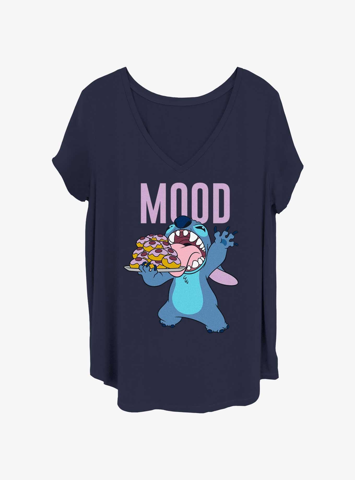 Disney Lilo & Stitch Sweet Tooth Mood Girls T-Shirt Plus Size, NAVY, hi-res