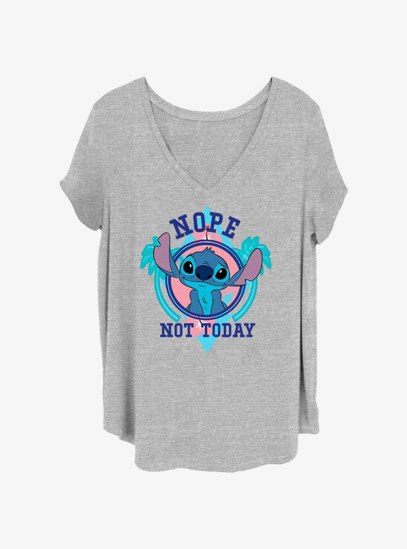 Disney Lilo & Stitch Nope Not Today Girls T-Shirt Plus Size