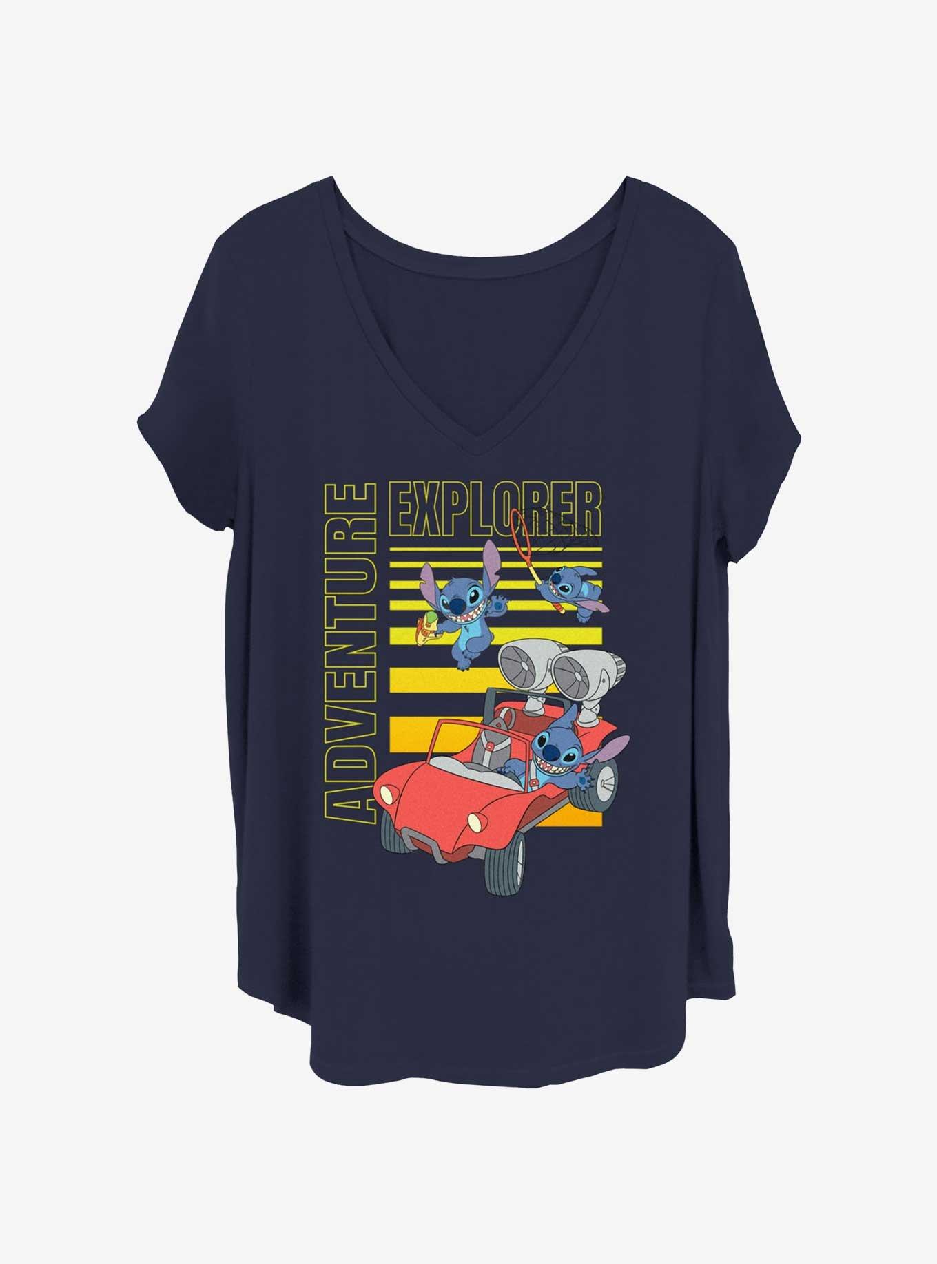 Disney Lilo & Stitch Disney Stitch Explore Girls T-Shirt Plus Size