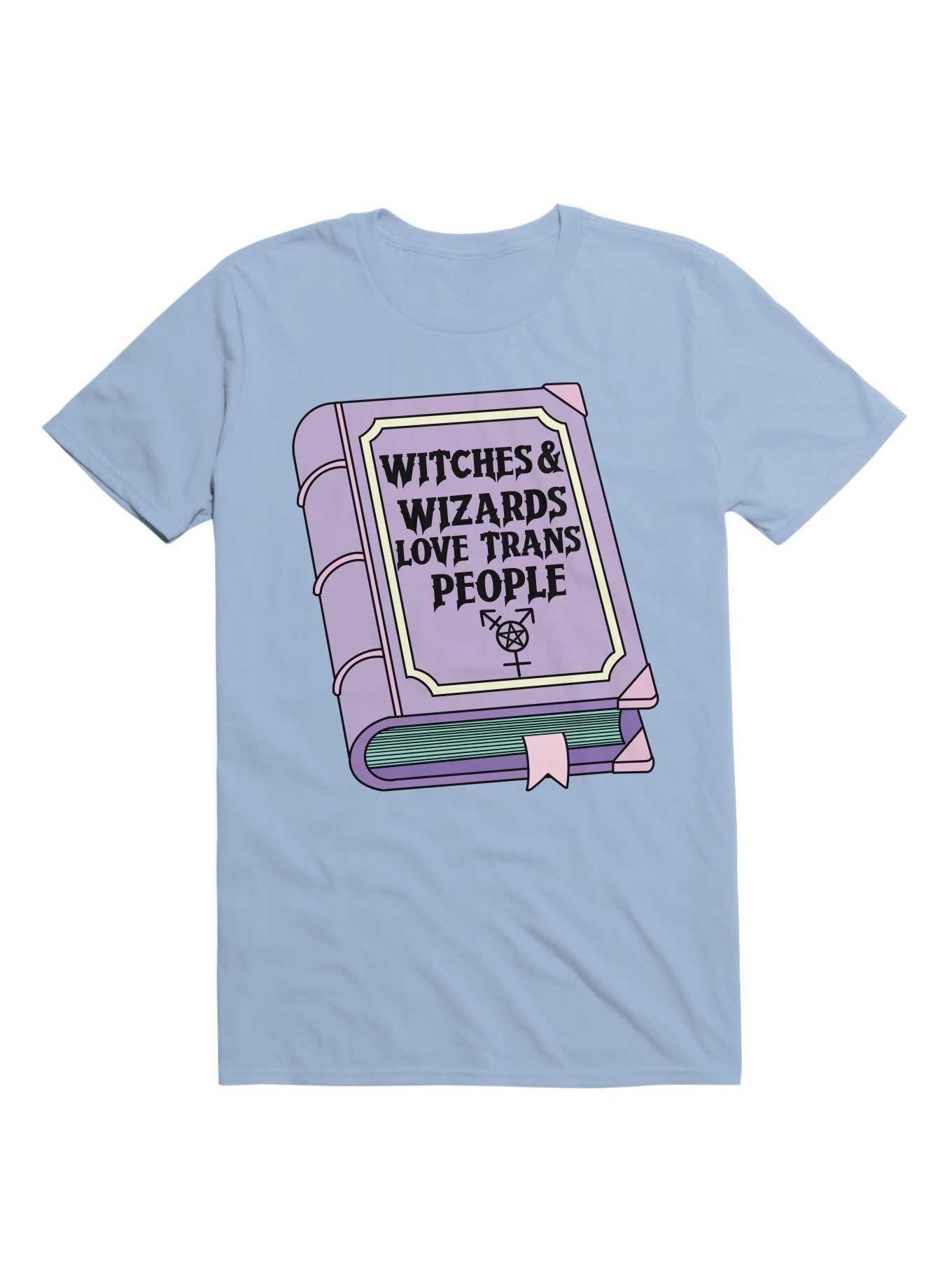 Witches and Wizards Love Trans People T-Shirt, , hi-res