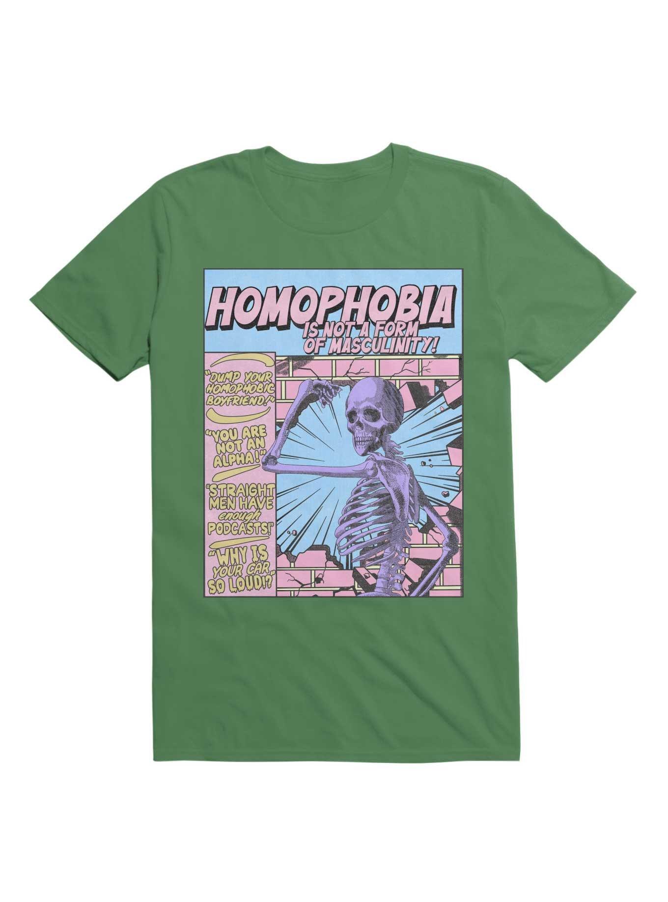Homophobia Is Not A Form Of Masculinity T-Shirt, , hi-res