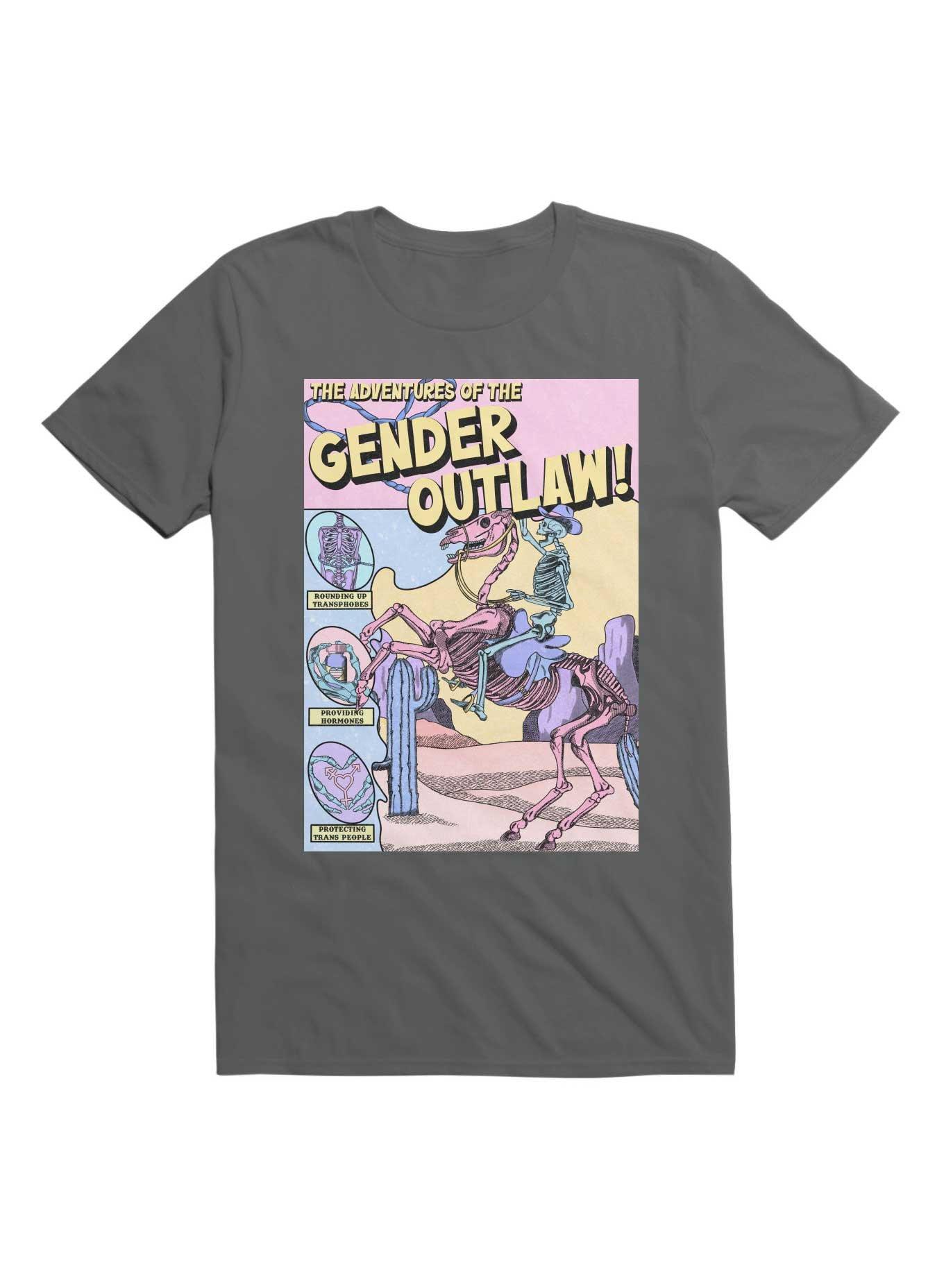 The Adventures Of The Gender Outlaw T-Shirt, , hi-res