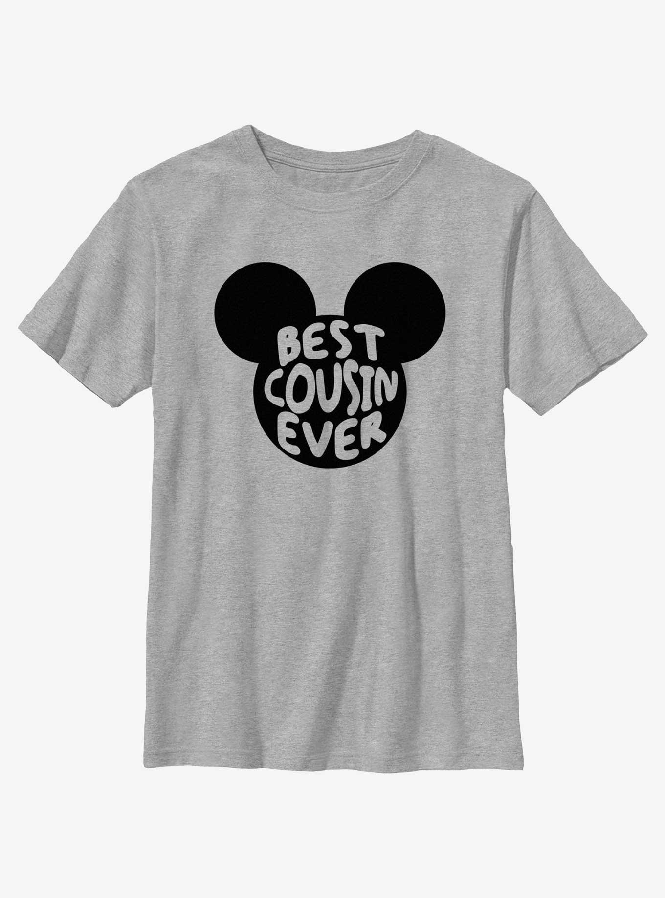 Disney Mickey Mouse Best Cousin Ever Mouse Ears Youth T-Shirt, ATH HTR, hi-res