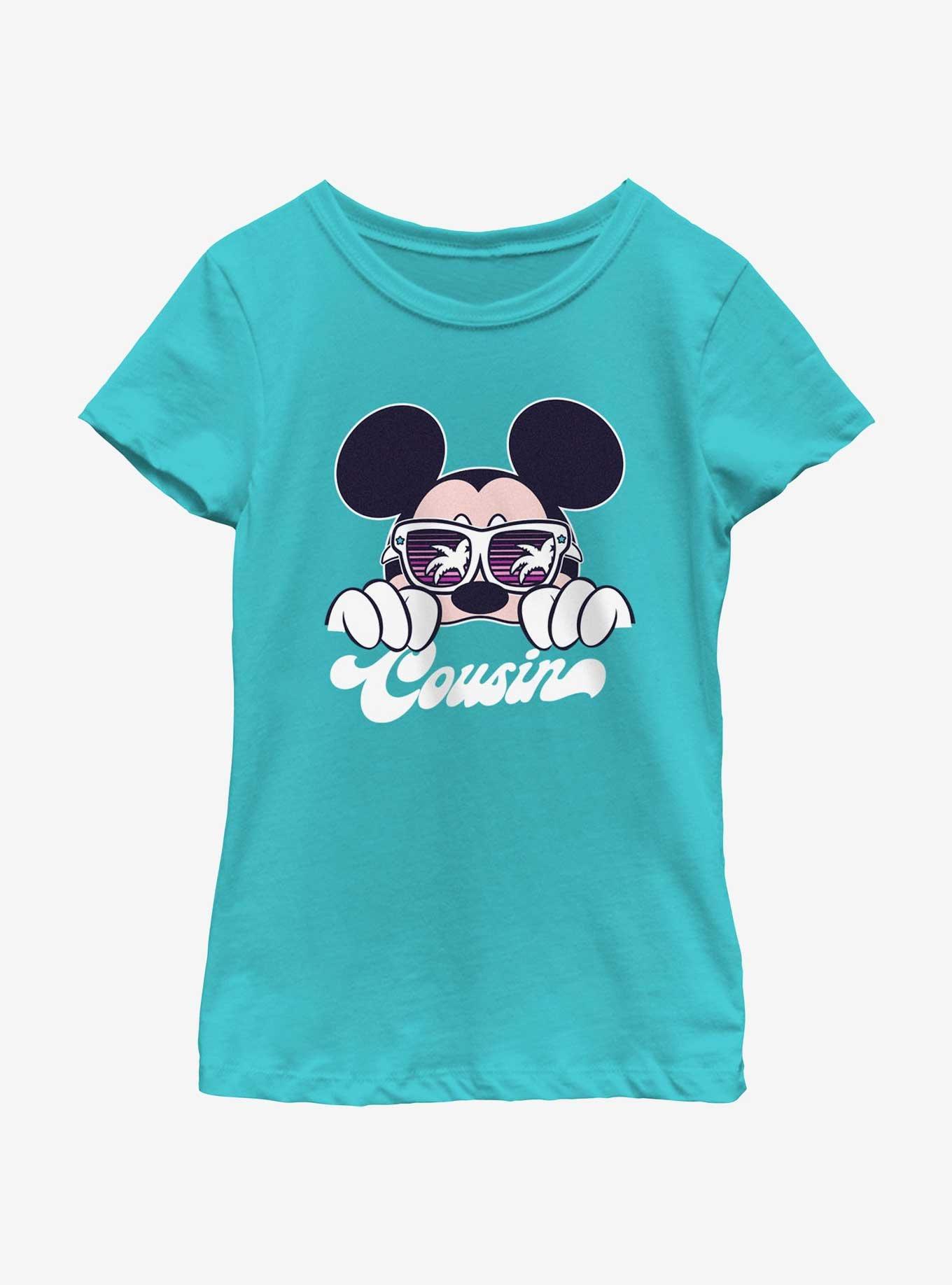 Disney Mickey Mouse Cool Cousin Mickey Vacay Youth Girls T-Shirt, TAHI BLUE, hi-res