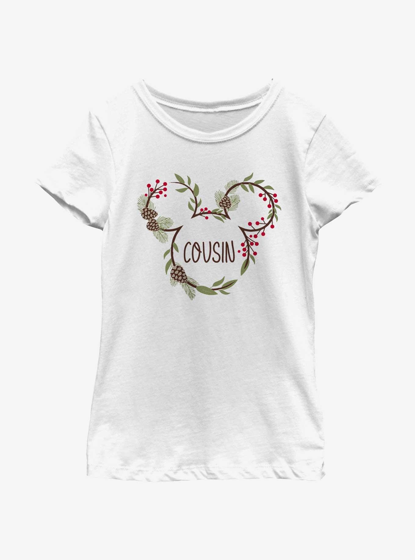 Disney Mickey Mouse Cousin Holiday Ears Youth Girls T-Shirt