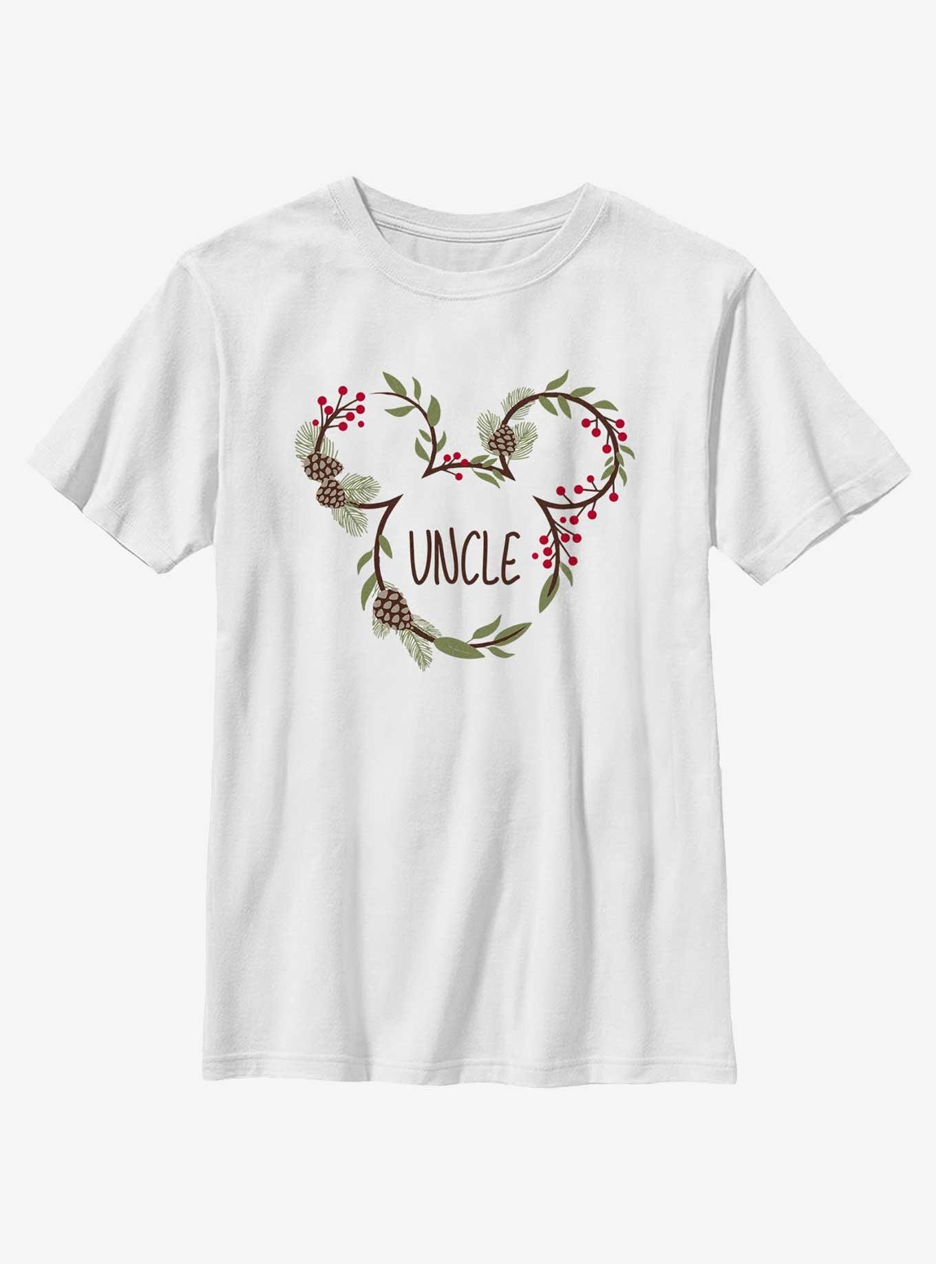 Disney Mickey Mouse Uncle Holiday Ears Youth T-Shirt